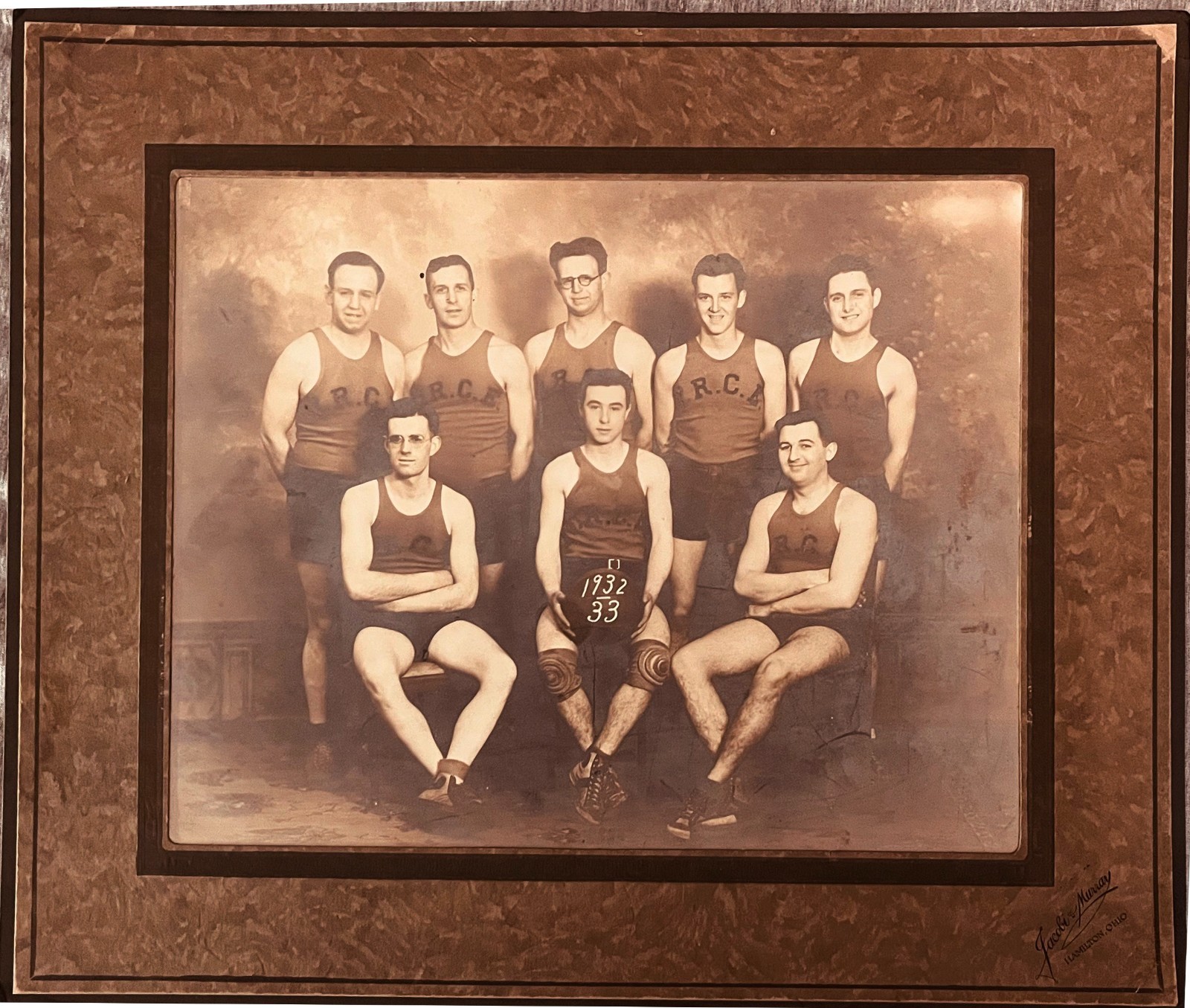 Vintage photo - Studio portrait - Hamilton, Ohio sports team - Gay interest Vintage photo - Studio portrait - Hamilton, Ohio sports team - Gay interest