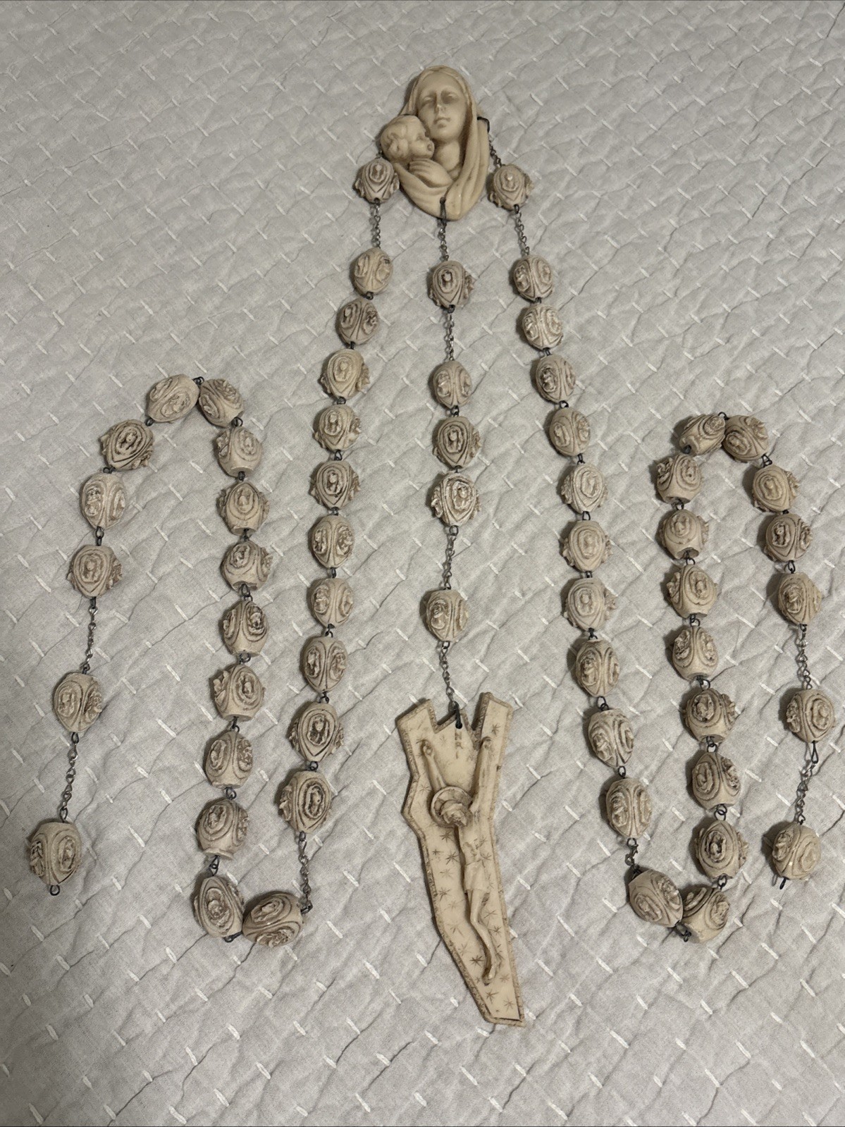 Vintage Large Wall Hanging Rosary 64