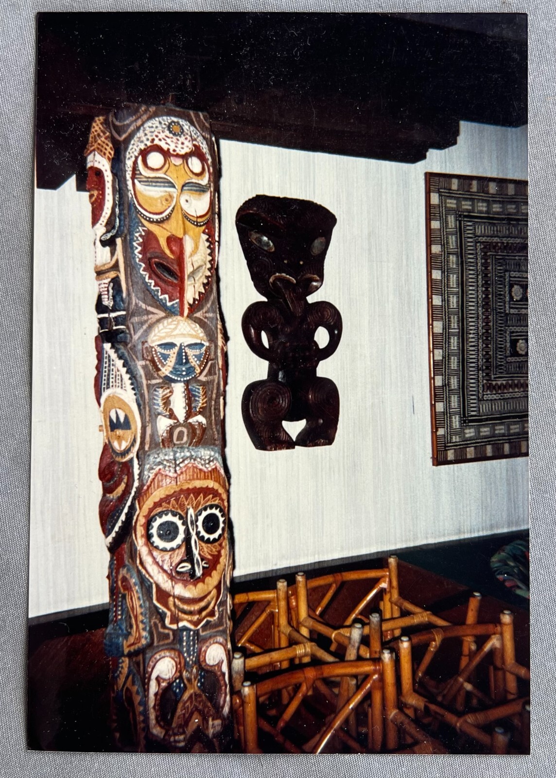 DISNEY WORLD Tiki POLYNESIAN RESORT HOTEL RESTAURANT Photo OCEANIC ARTS CARVING DISNEY WORLD Tiki POLYNESIAN RESORT HOTEL RESTAURANT Photo OCEANIC ARTS CARVING