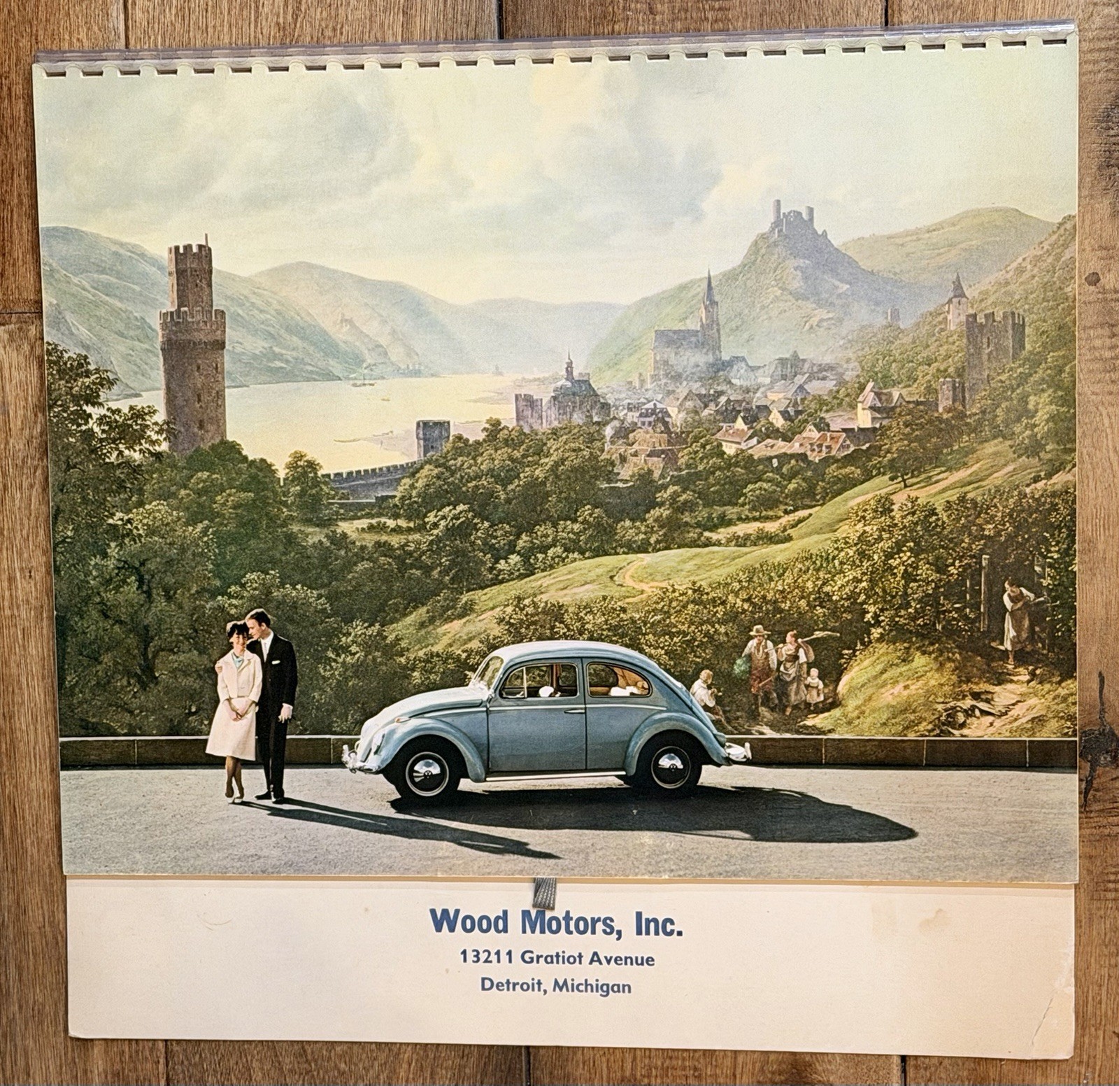1962 Volkswagen VW Dealer Wall Calendar ORIGINAL Vintage Advertising DETROIT MI 1962 Volkswagen VW Dealer Wall Calendar ORIGINAL Vintage Advertising DETROIT MI
