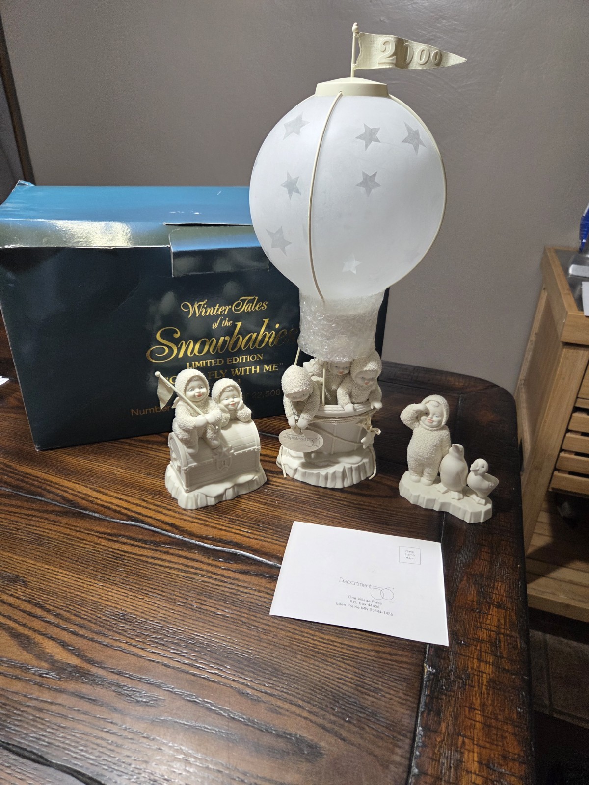 Ltd Ed Set Of 3 Winter Tales Of The Snowbabies“ Come Fly With Me” New OB Ltd Ed Set Of 3 Winter Tales Of The Snowbabies“ Come Fly With Me” New OB