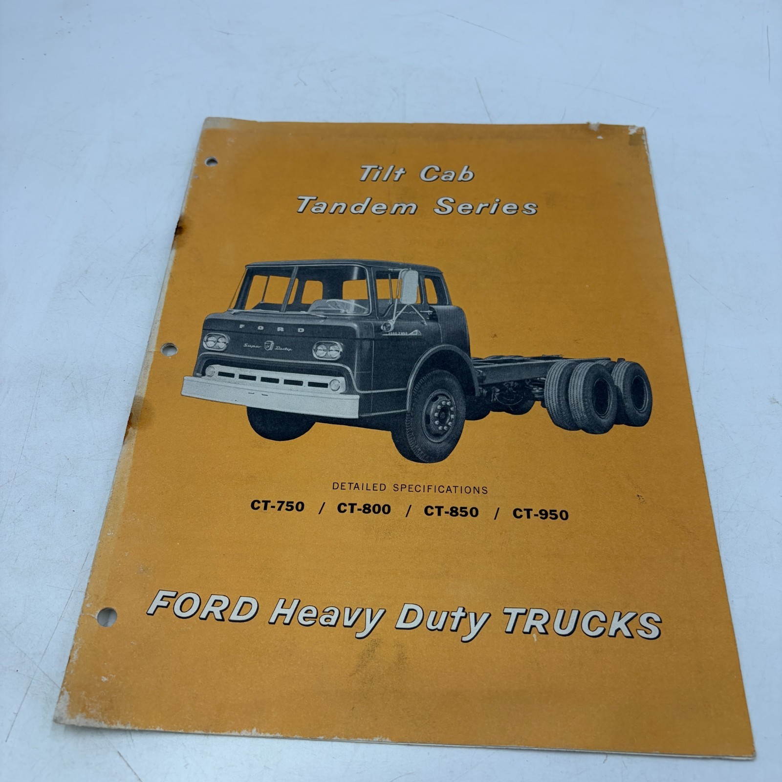 1960 Ford Heavy Duty Tilt Cab Tandem Series Trucks Dealer Sales Brochure 1960 Ford Heavy Duty Tilt Cab Tandem Series Trucks Dealer Sales Brochure