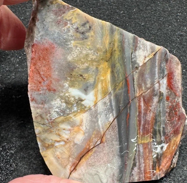 Sarape Jasper unfinished slab, great for cabbing 2.69oz (#1051) Sarape Jasper unfinished slab, great for cabbing 2.69oz (#1051)