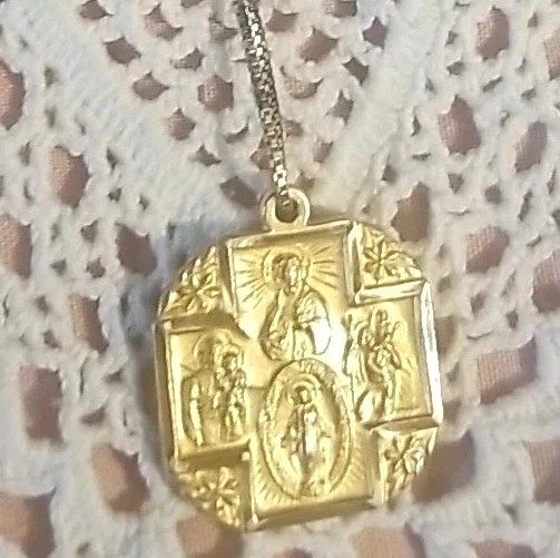 Religious Pendant, Gold Filled 1 Religious Pendant, Gold Filled 1