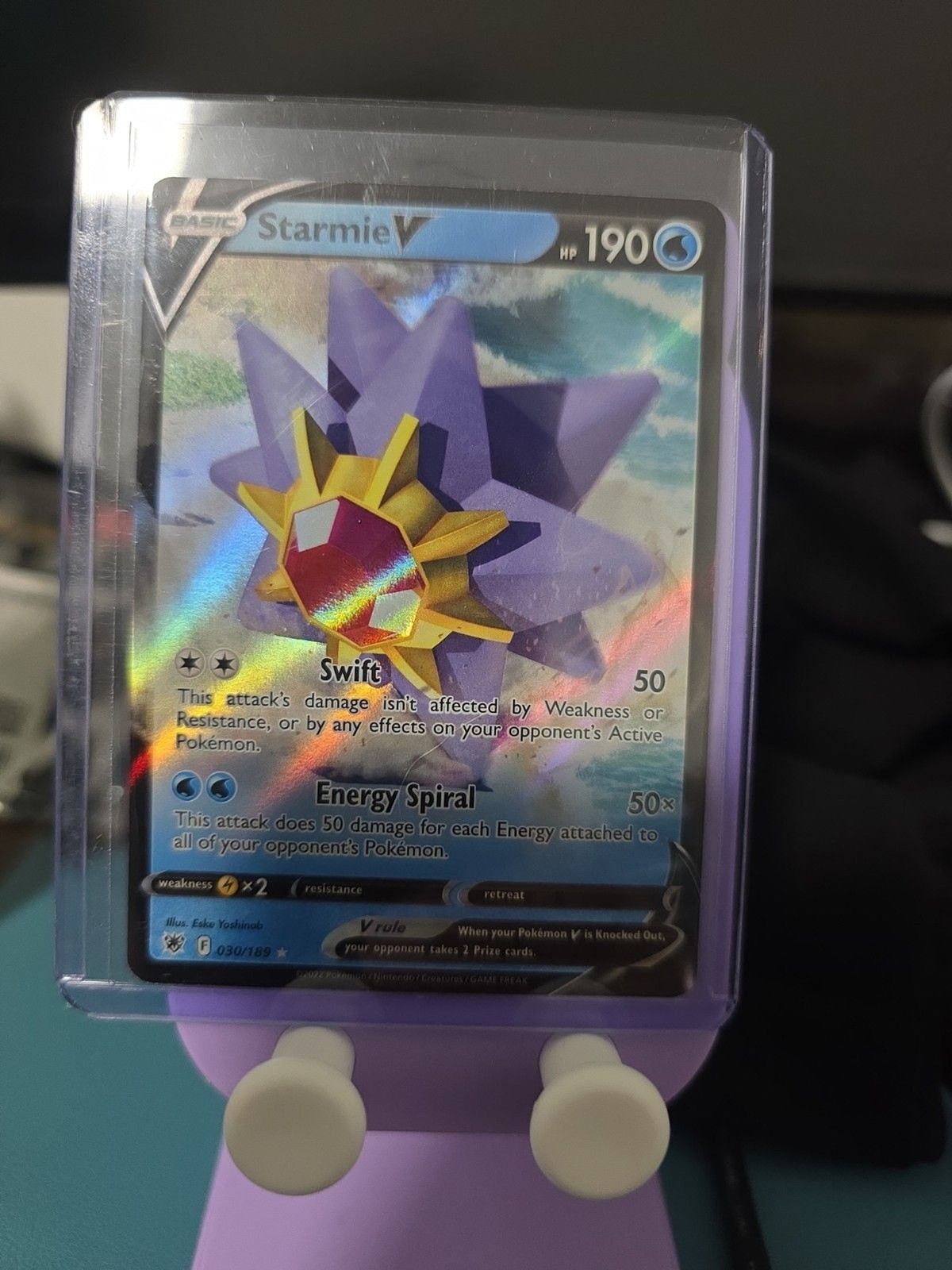 Starmie V Holo Ultra Rare SWSH10: Astral Radiance 030/189 NM
