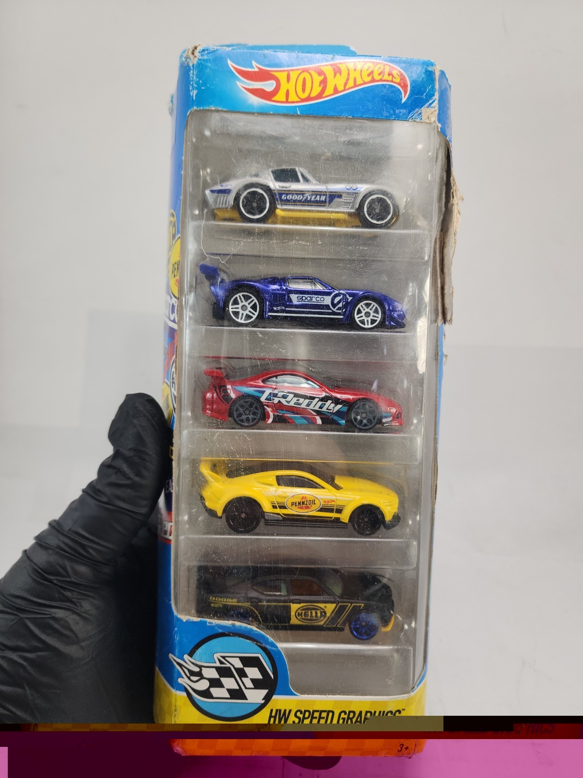Hot Wheels 2016 Speed Graphics 5-Pack *Damaged Packaging Hot Wheels 2016 Speed Graphics 5-Pack *Damaged Packaging