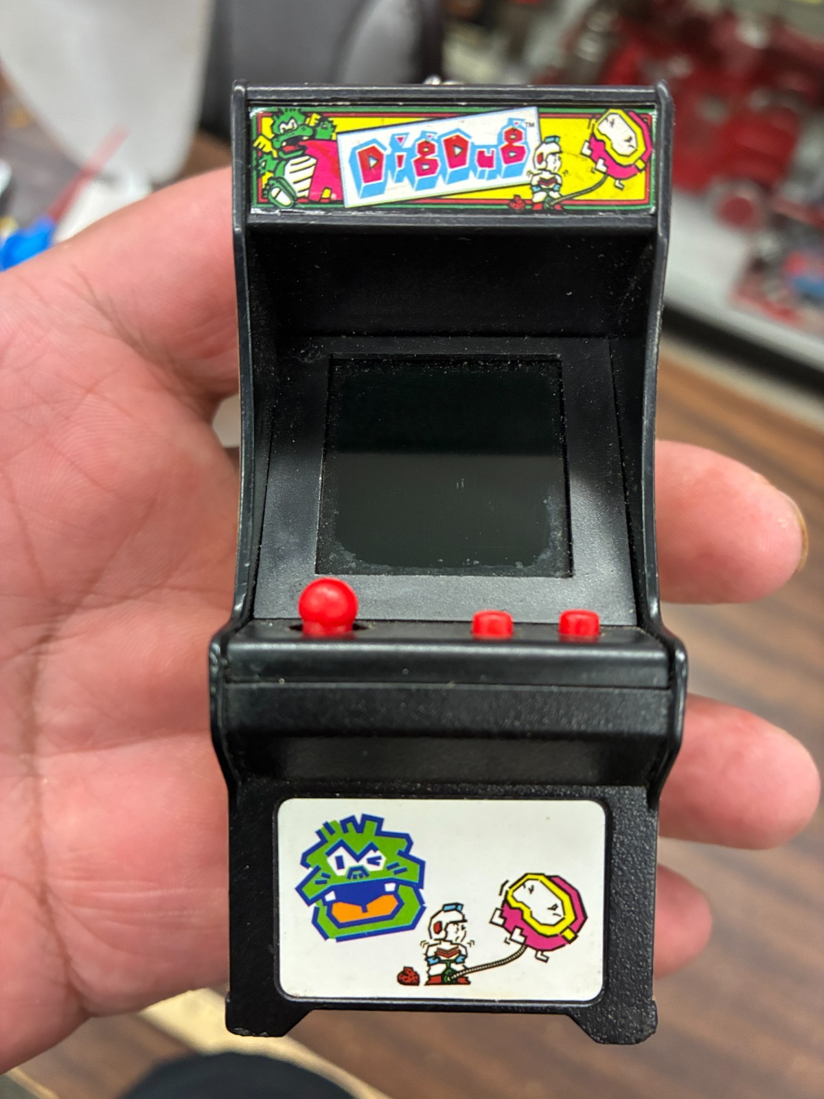 Mini DIG DUG Arcade Game Bandai/Namco Electronic Keychain Super Impulse Ltd 2019 Mini DIG DUG Arcade Game Bandai/Namco Electronic Keychain Super Impulse Ltd 2019