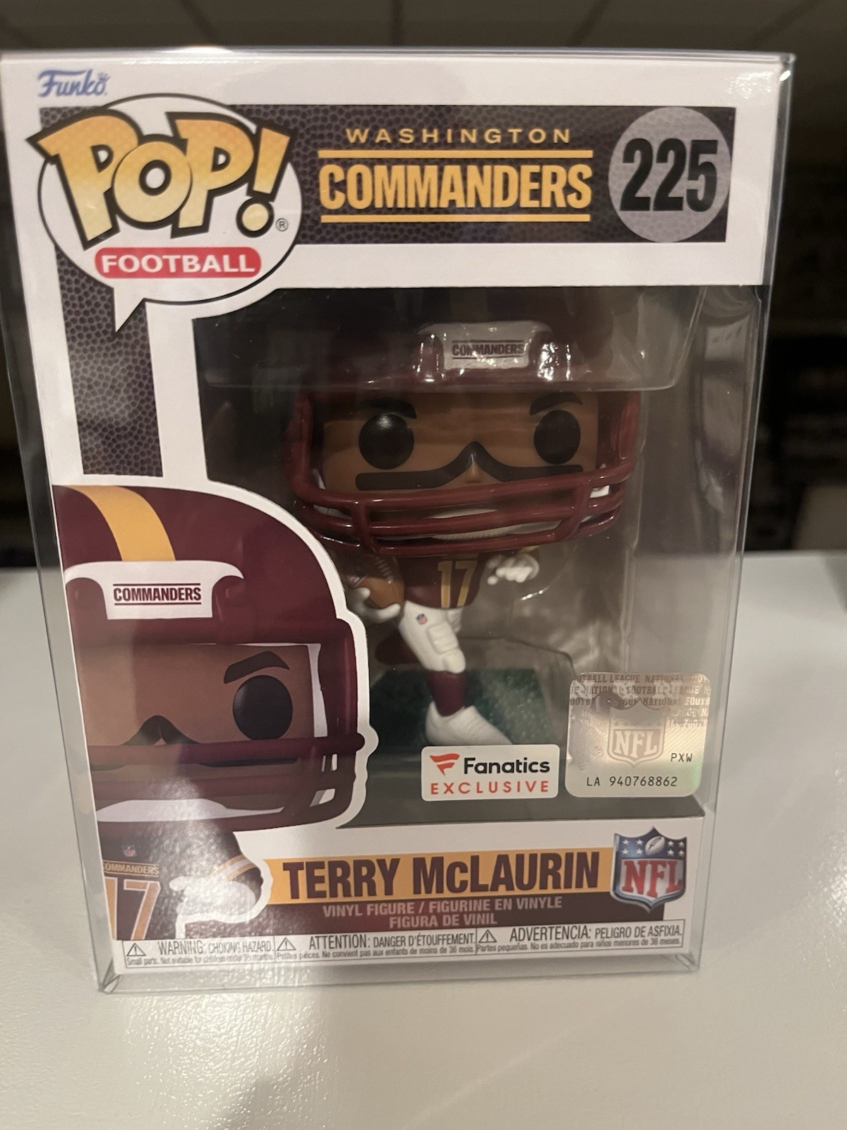 Terry McLaurin Funko POP #225 FANATICS EXCLUSIVE Washington Commanders