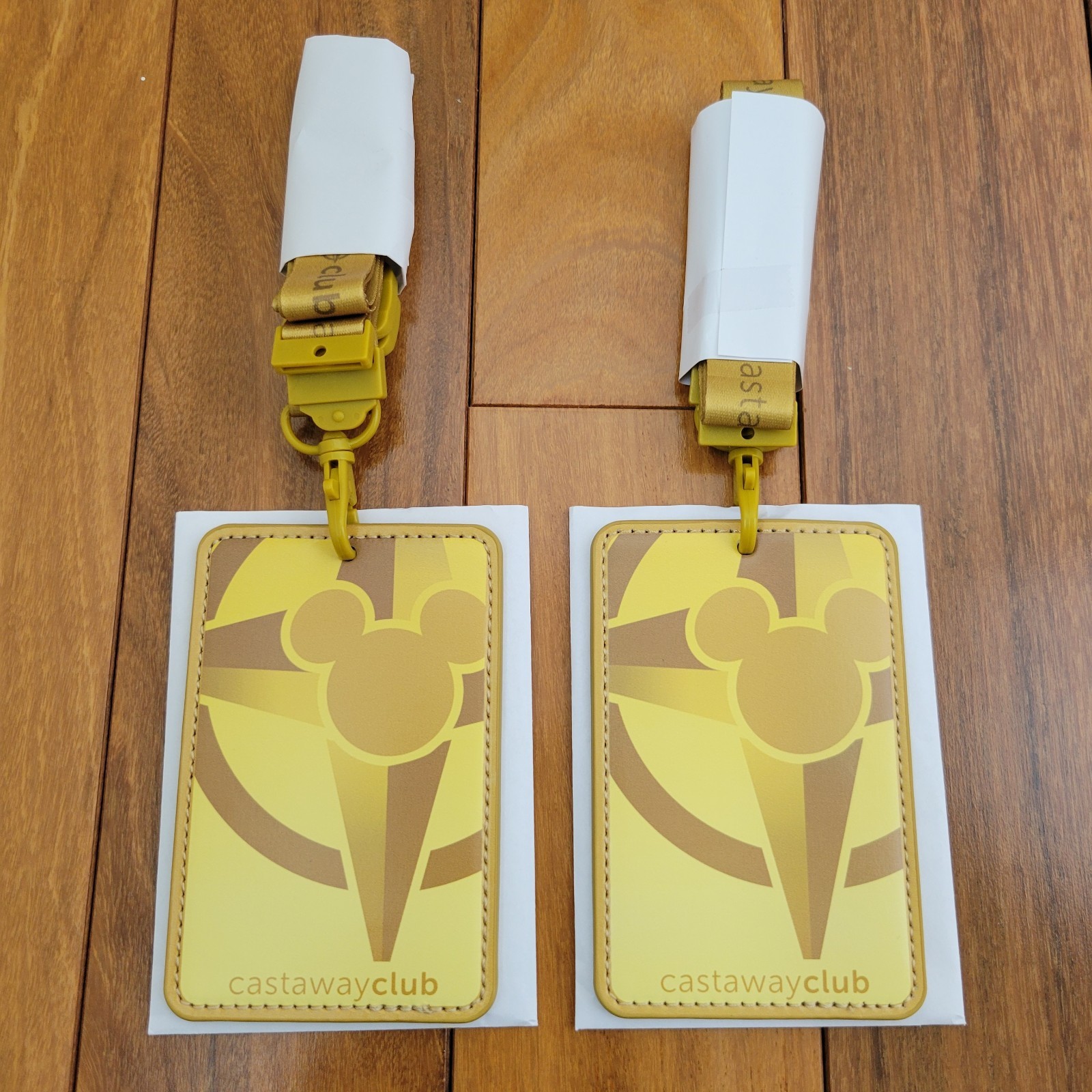 Disney Cruise Line 2026 Gold Castaway Club Member Lot of 2 Lanyard NEW Updated Disney Cruise Line 2026 Gold Castaway Club Member Lot of 2 Lanyard NEW Updated