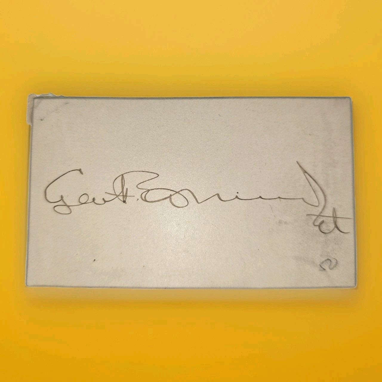 George F. Edmunds Signed Cut Autograph Vermont Senator Under Pres Andrew Johnson