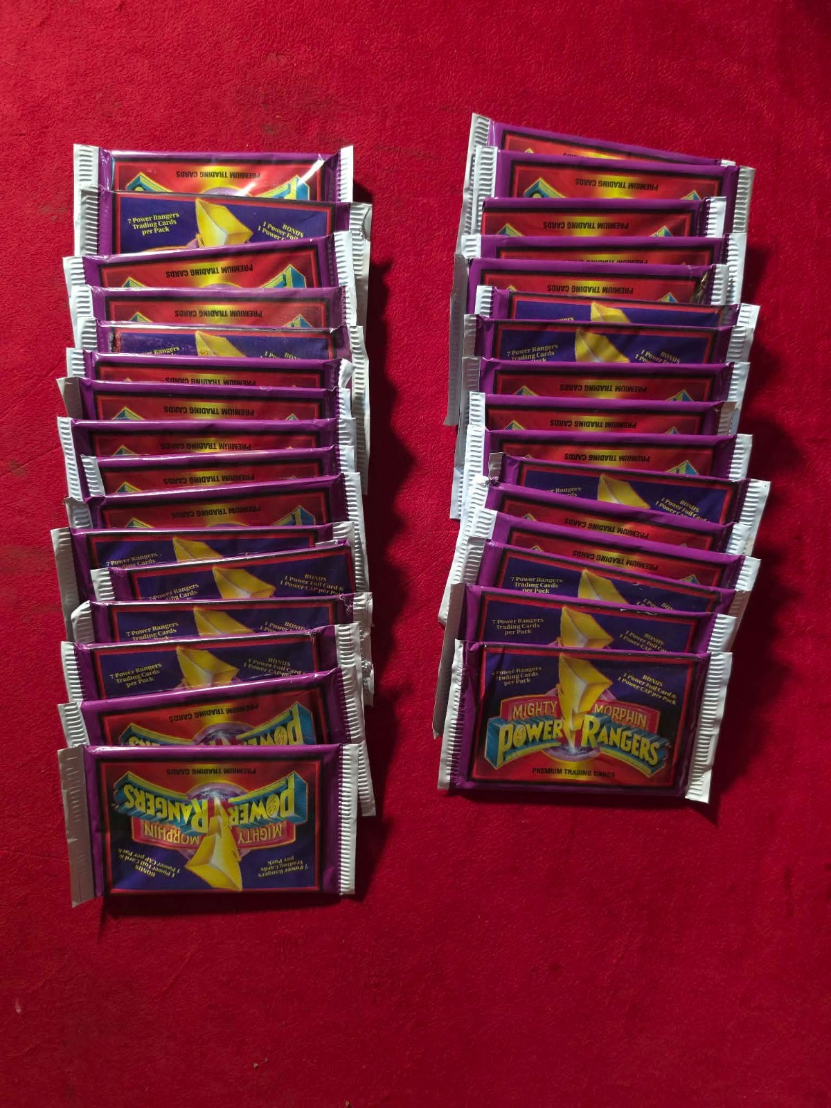 32 SEALED 1994 Collect-A-Card Mighty Morphin Power Rangers Factory Sealed Packs 32 SEALED 1994 Collect-A-Card Mighty Morphin Power Rangers Factory Sealed Packs