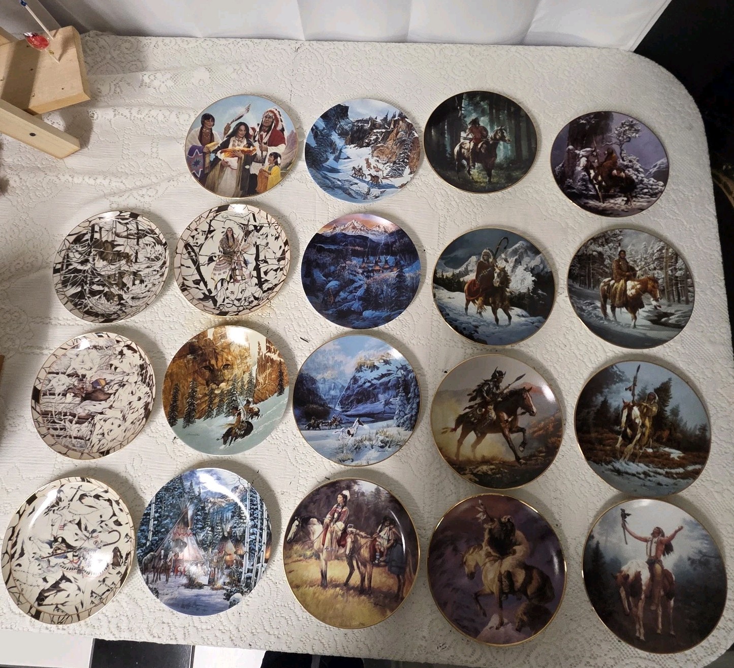 19 Vintage Native American Indian Collectible Plates Bradford Franklin Mint 19 Vintage Native American Indian Collectible Plates Bradford Franklin Mint