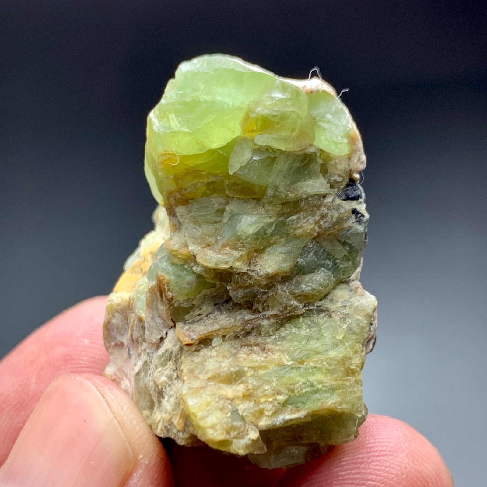 135 CT Terminated Natural Peridot Crystals Bunch SpecimenFrom Pakistan