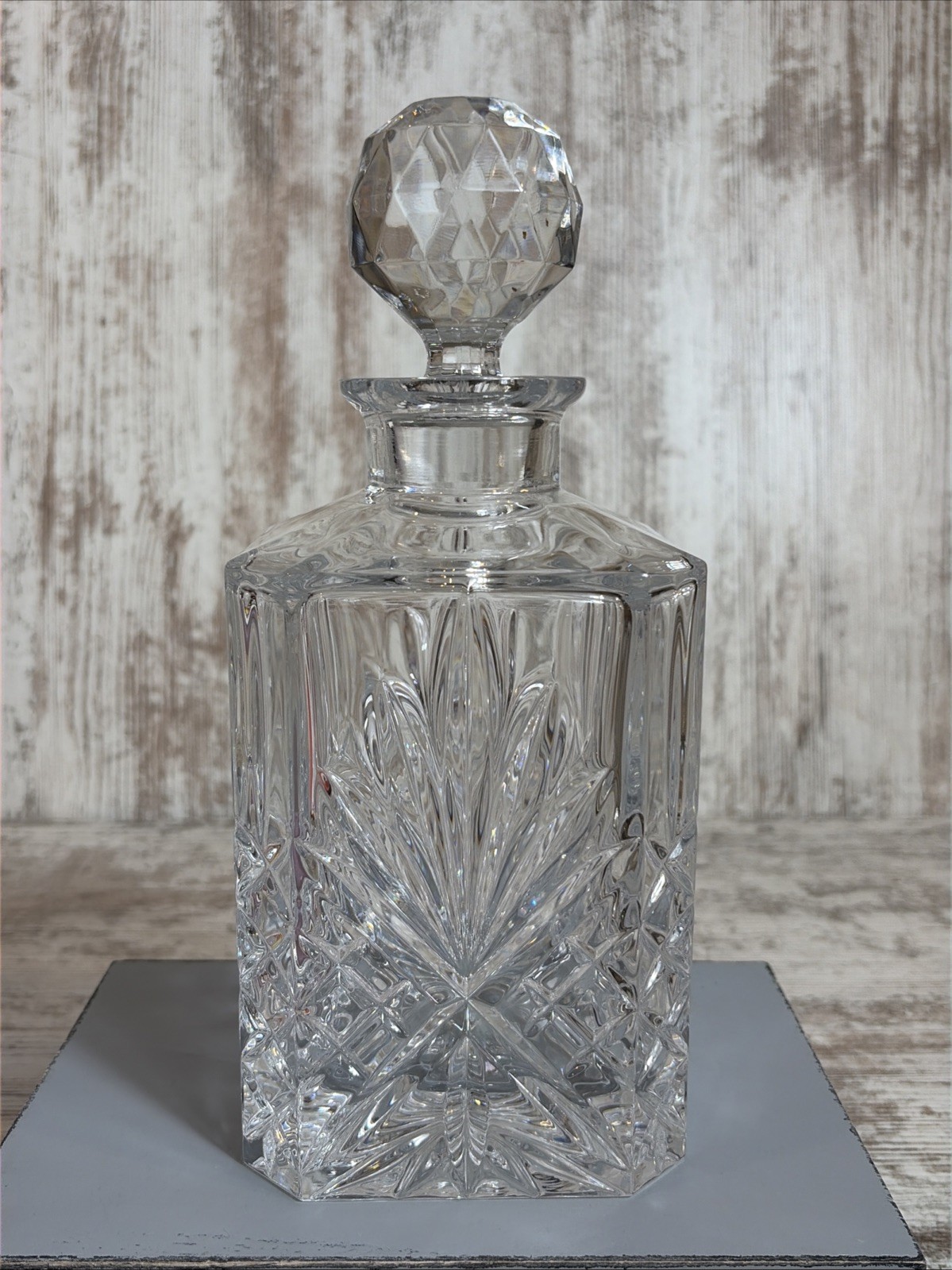 Mikasa Crystal Cavannah Square Decanter Czech Republic Bohemian 10 Mikasa Crystal Cavannah Square Decanter Czech Republic Bohemian 10