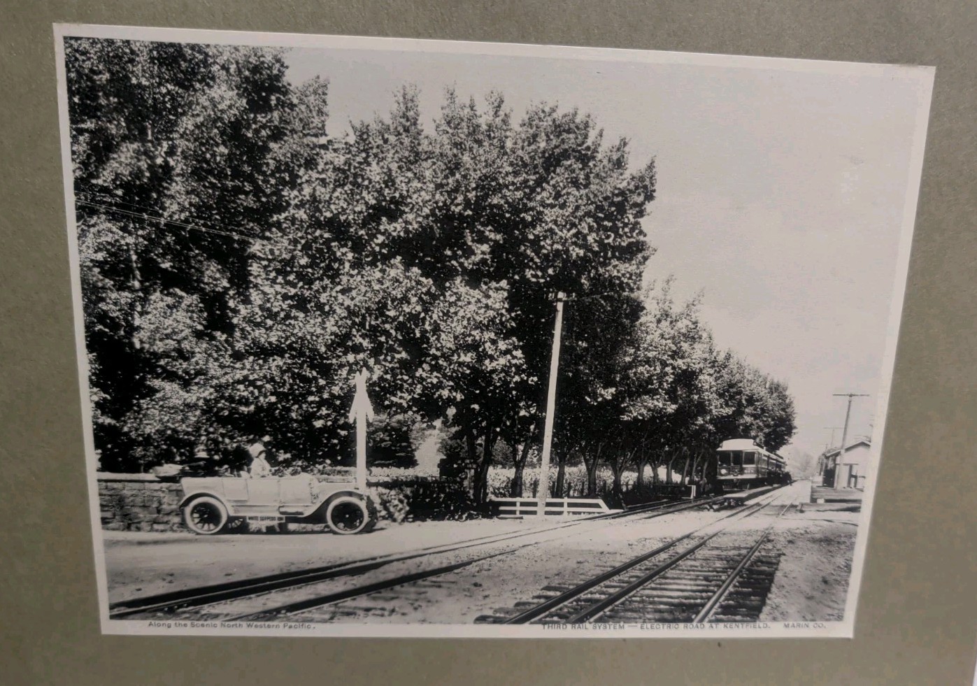 1912 Along Scenic North Western Pacific California Third Rail System Railroad RR 1912 Along Scenic North Western Pacific California Third Rail System Railroad RR