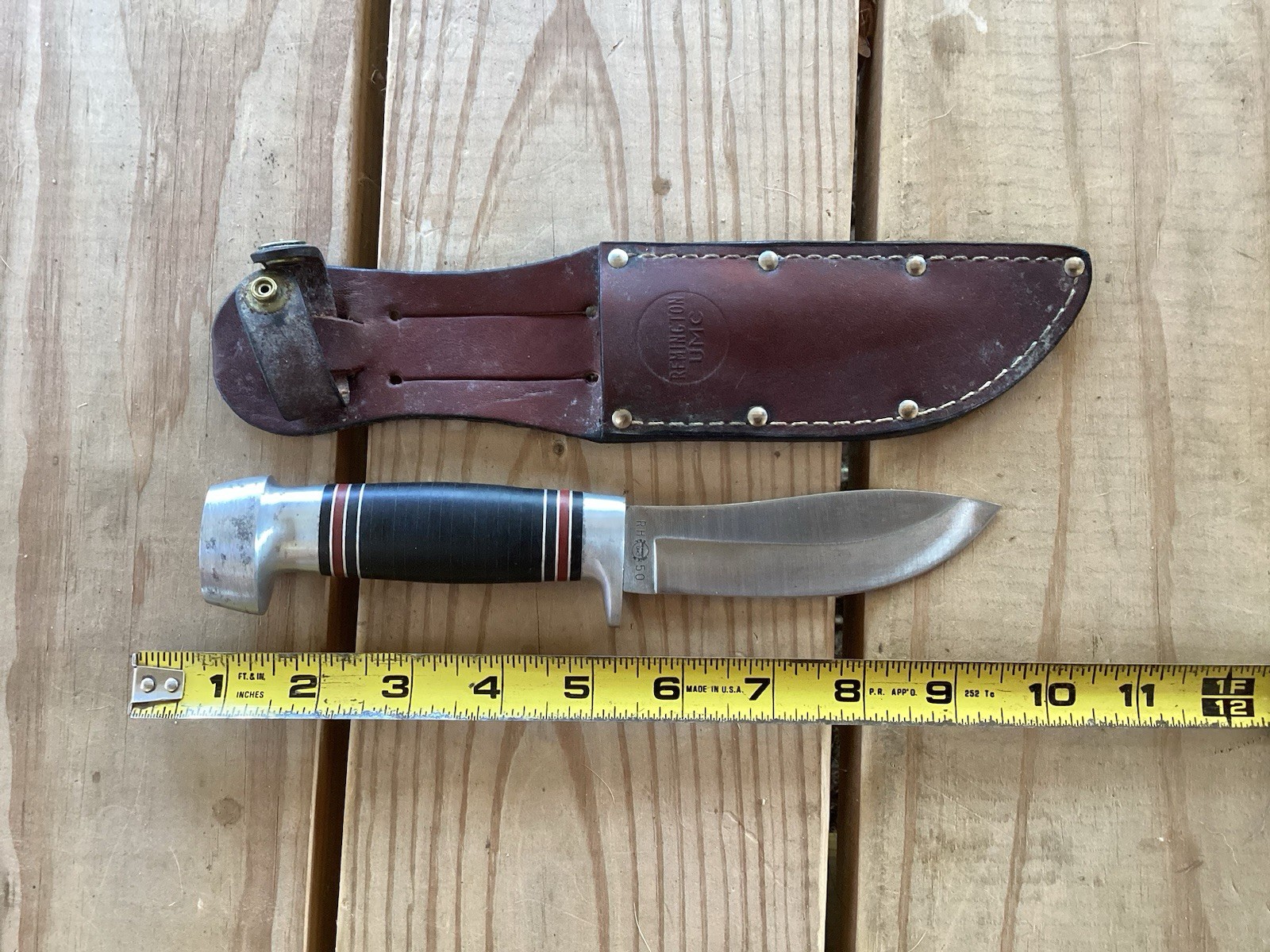 Remington UMC RH 50 Hunting Skinning Knife With Sheath 