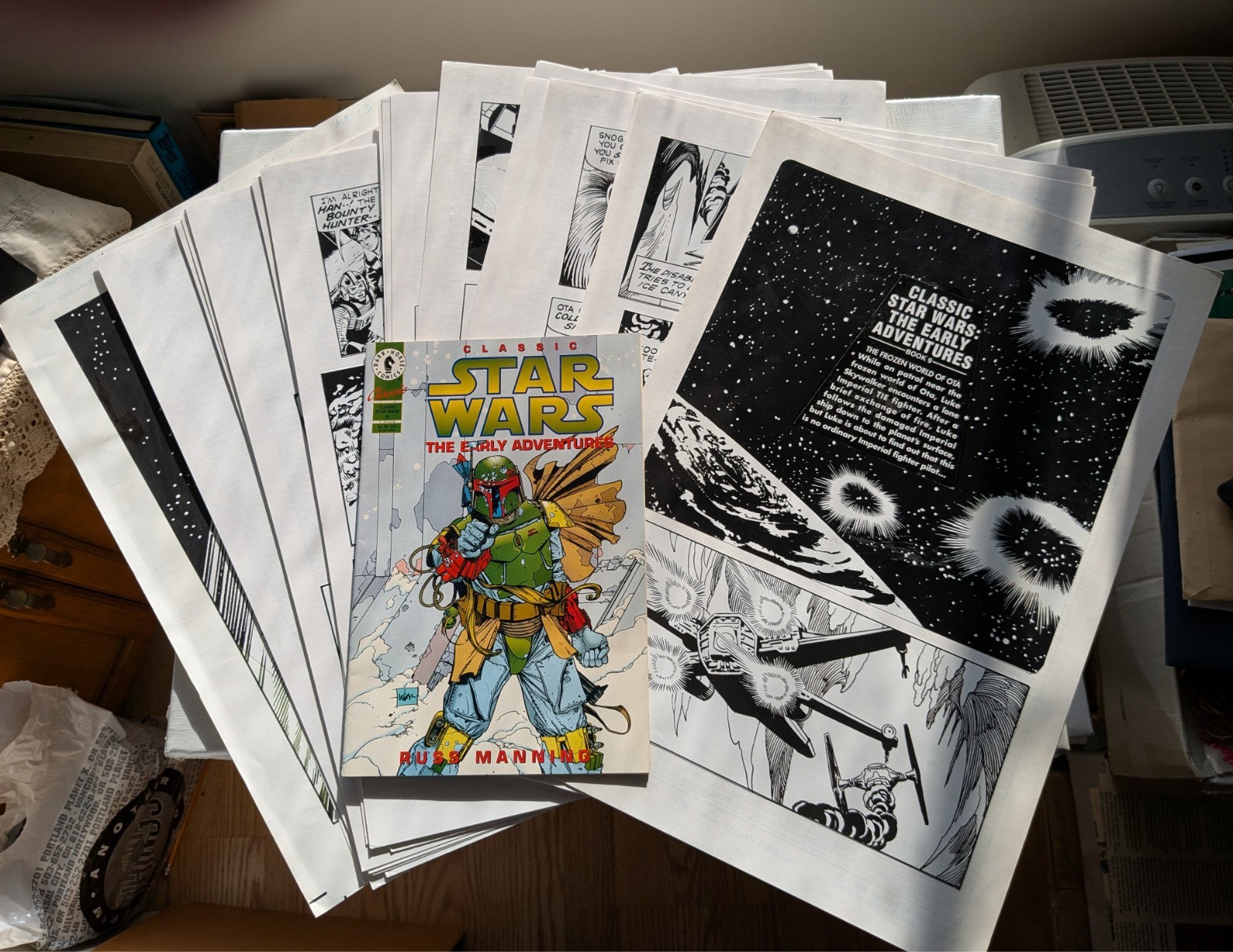 23 Original Art Comic Pages, Entire Issue #9 - Classic Star Wars: The Early Adv. 23 Original Art Comic Pages, Entire Issue #9 - Classic Star Wars: The Early Adv.