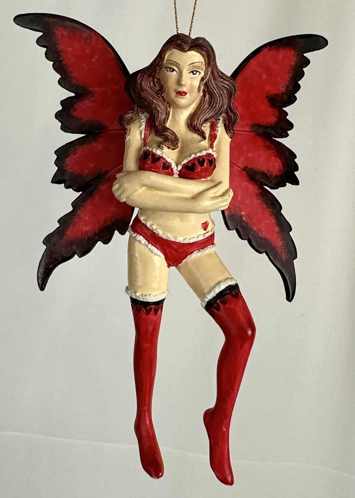 Fairy Ornament Red Sassy Sexy Diva Naughty 