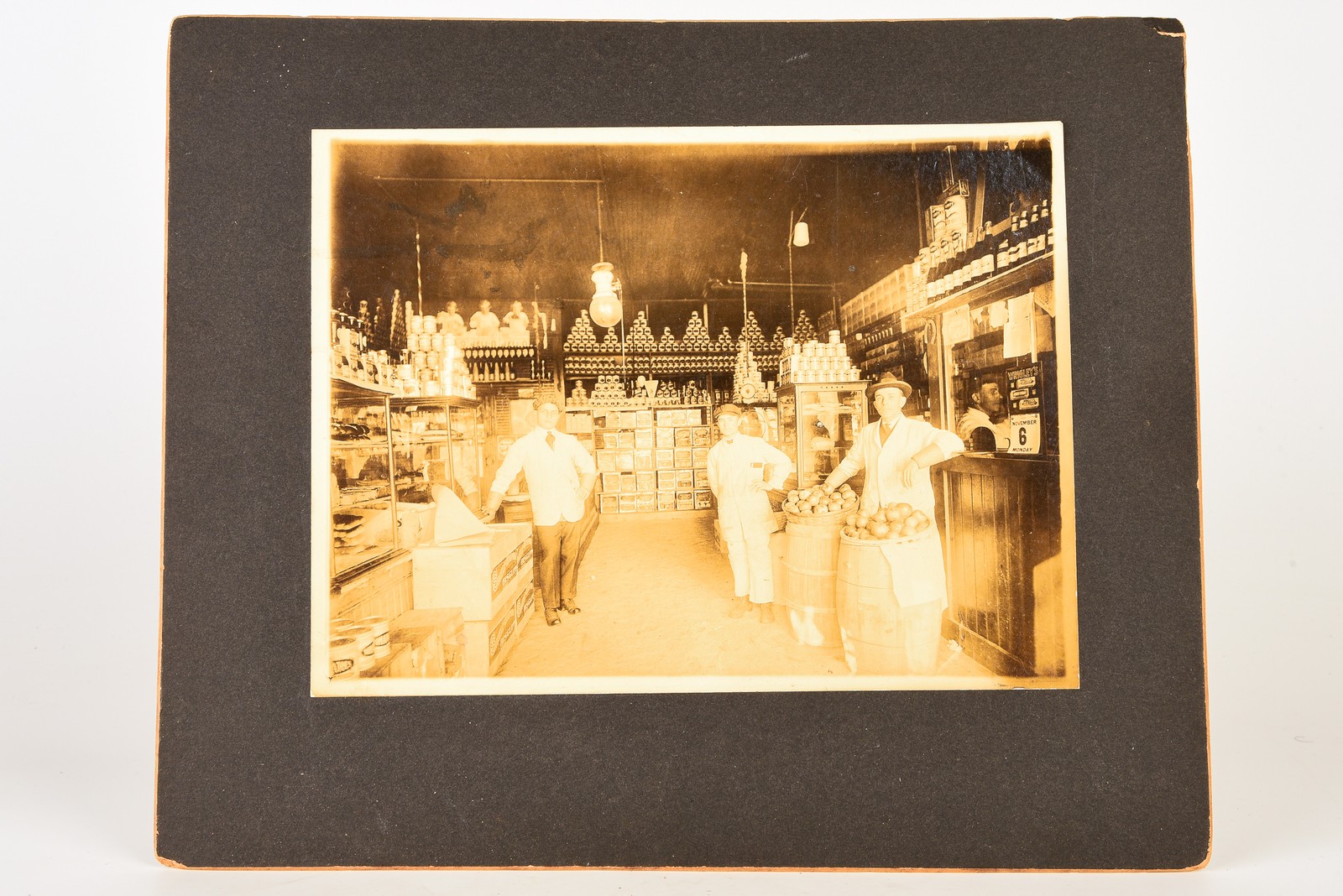 1910s Mounted Silver Gelatin Print 12 x 10'' - General Store Interior V24