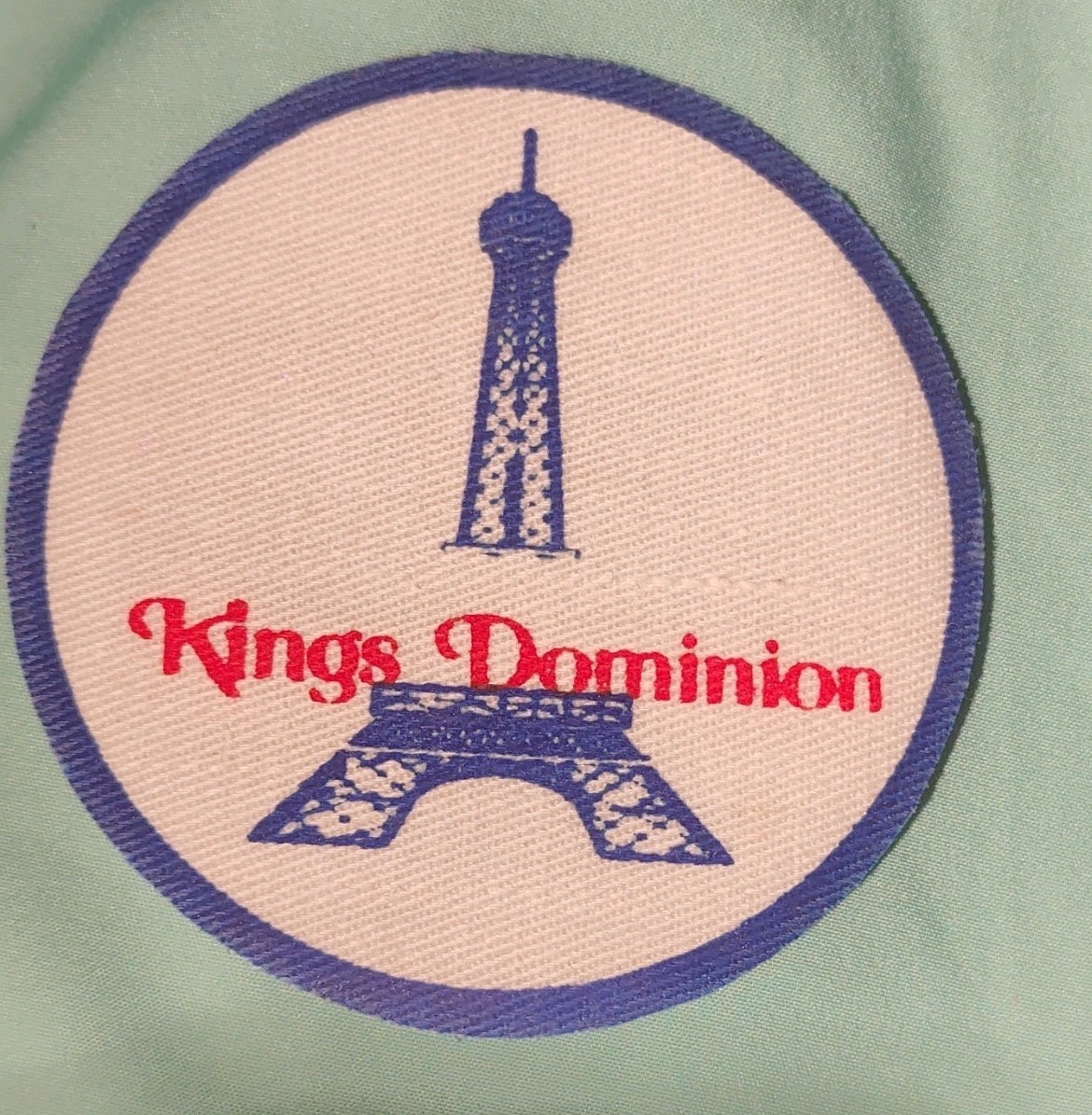 Kings Dominion Patch Amusement Parks Collectible Blue White Red