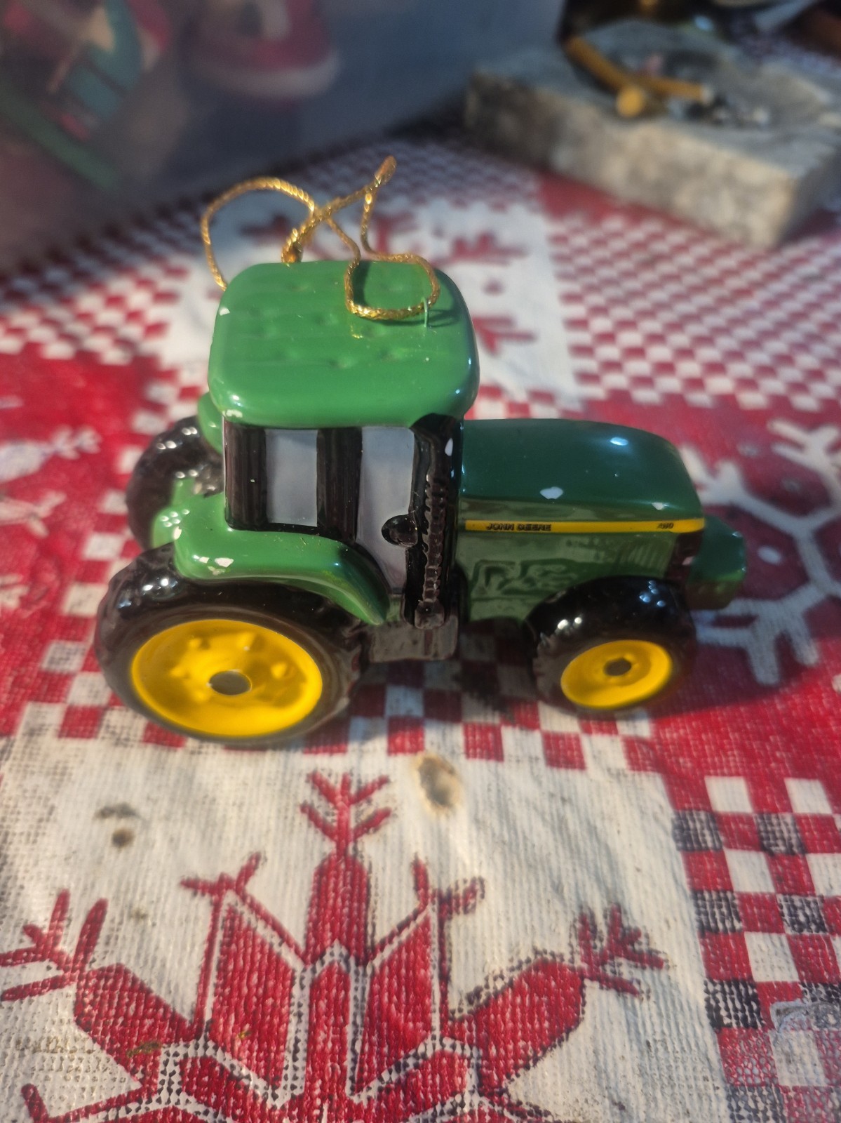 Vintage john deere tractor ornament Vintage john deere tractor ornament
