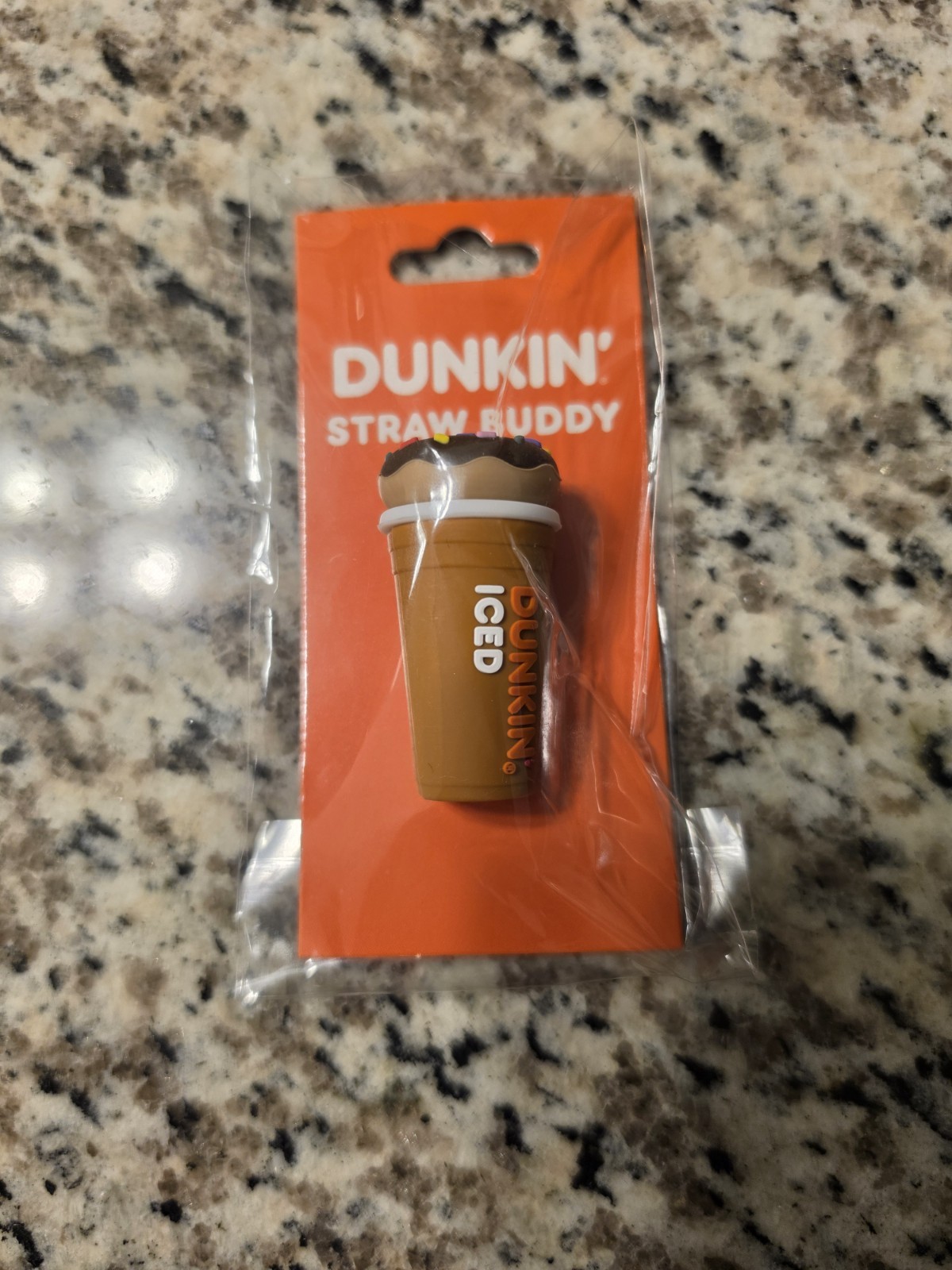 2025 Dunkin’ Donuts Straw Buddy Topper Iced Coffee Cup and Donut Christmas ☕️🍩 