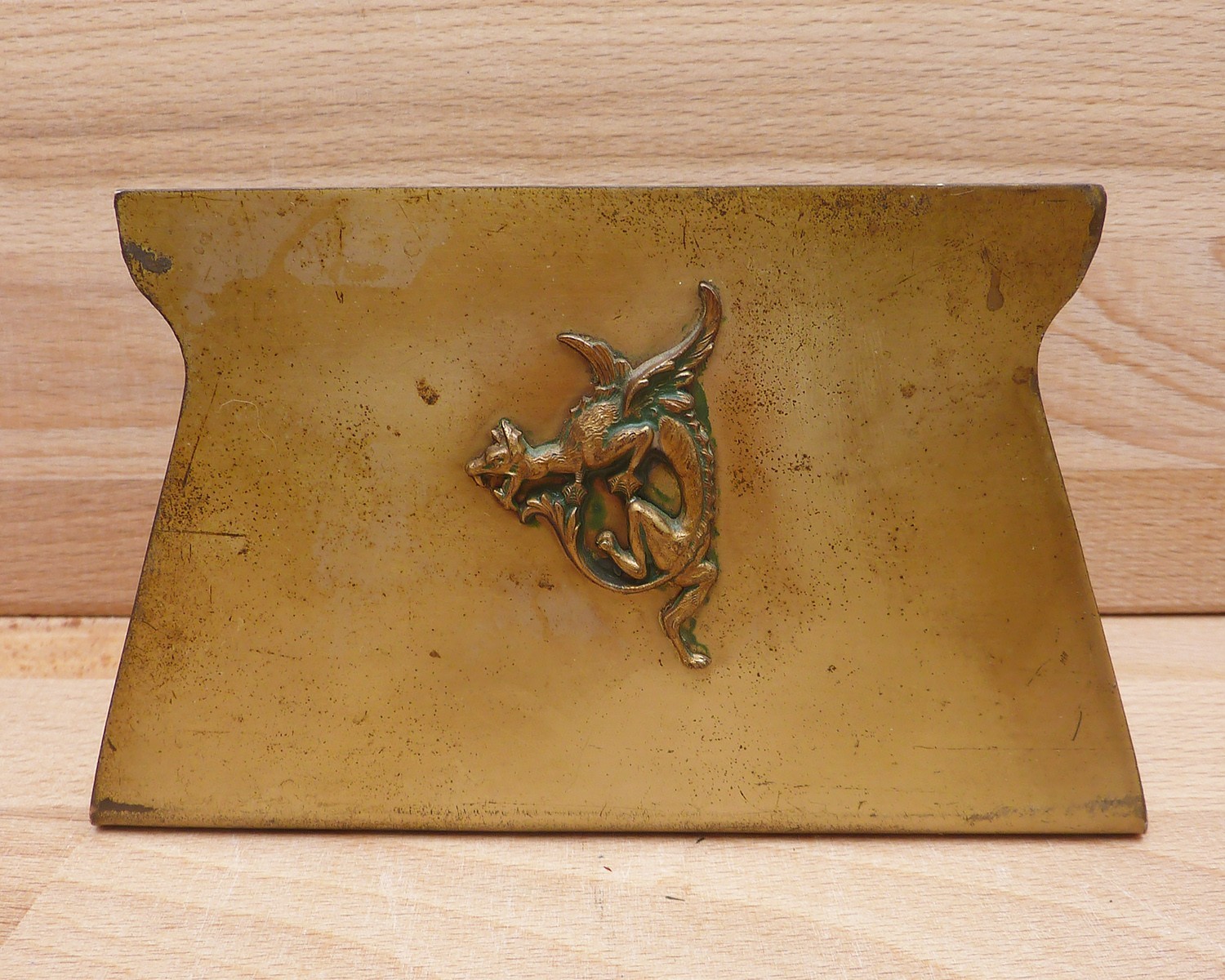 Antique Benedict Karnak Brass Bookend Dragon Griffin Figural Desk 560 (1 Side)