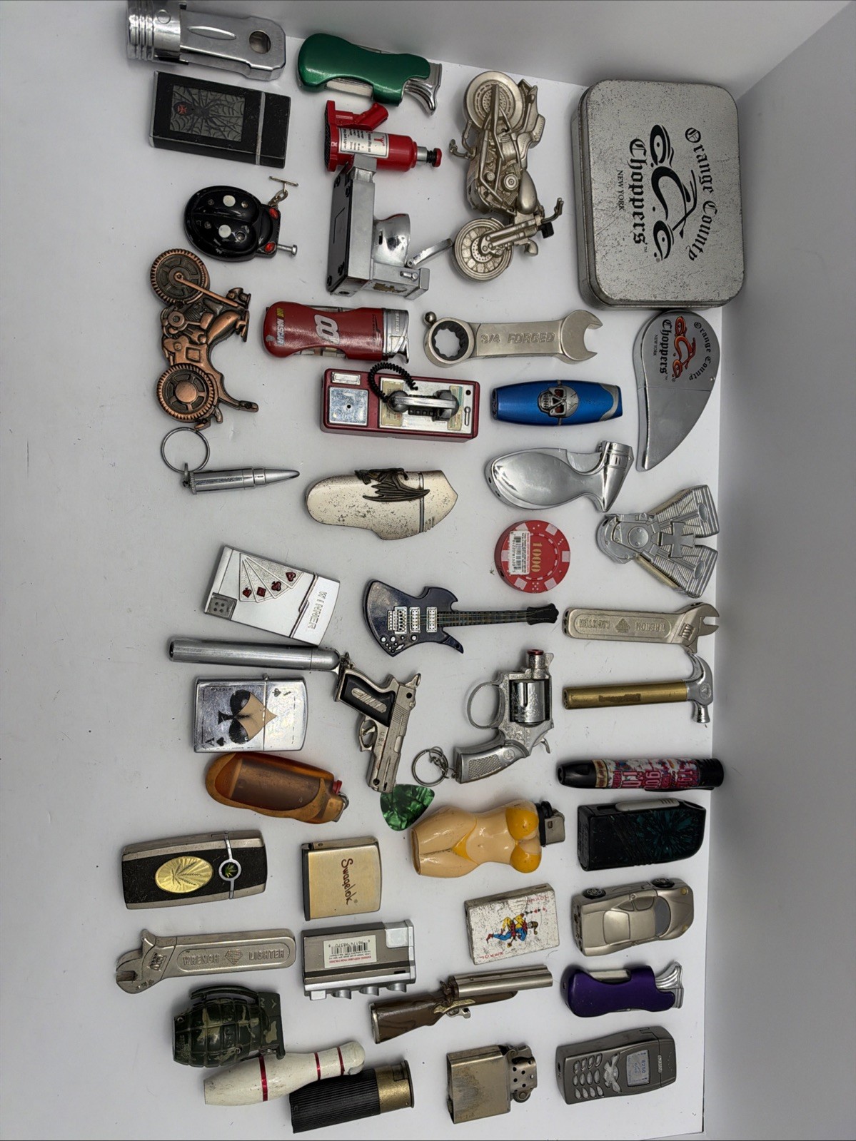Mixed Lot Vintage Butane Lighters - As is - Zippo