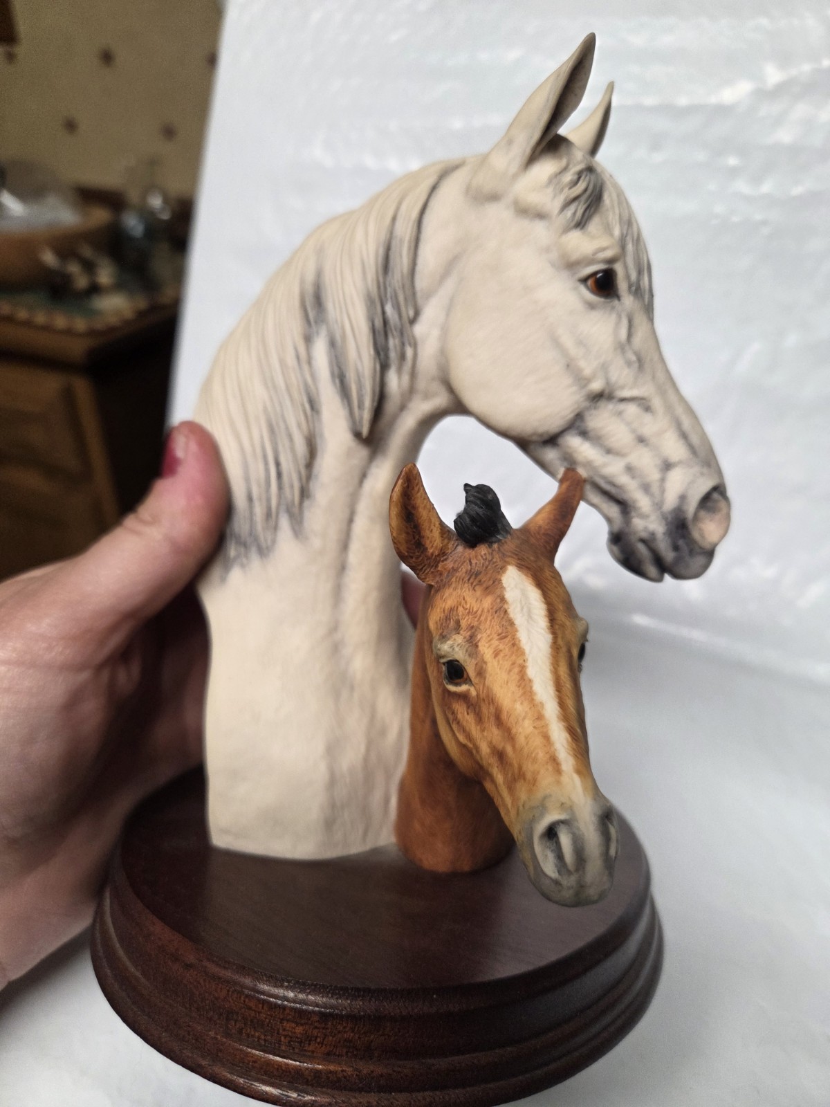 Fred Stone  Arabian Mare With Foal Horse Figurine  1021/2500  Scotland 1984 