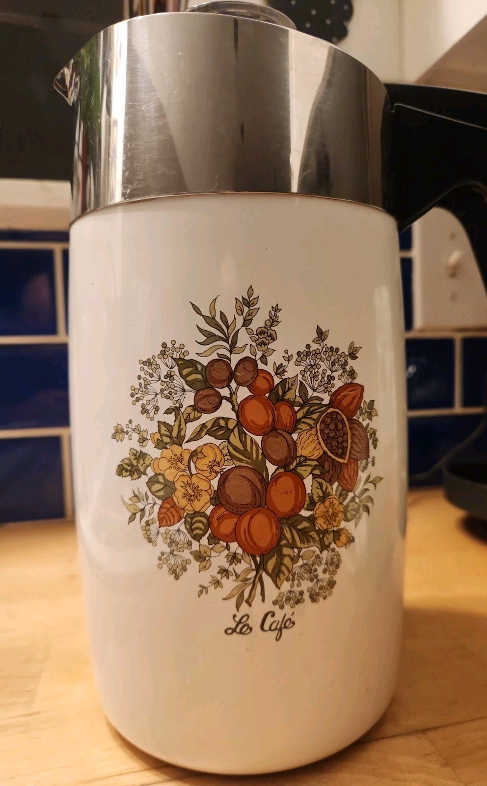 Vintage Corning 10 cup Spice of Life Le Café Electric Coffee Pot Maker complete Vintage Corning 10 cup Spice of Life Le Café Electric Coffee Pot Maker complete