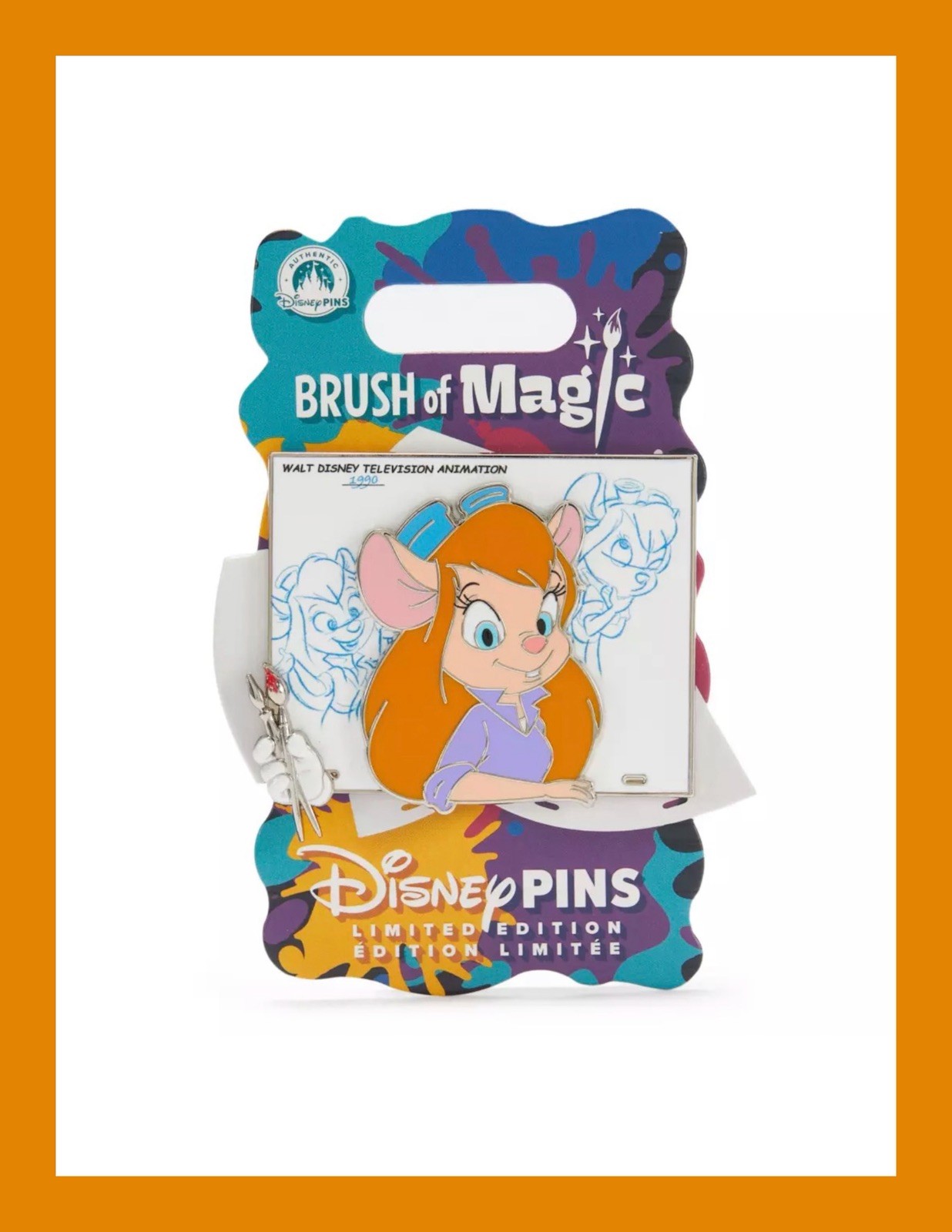 Disney Gadget Brush of Magic LE 3750 Pin Chip \'n Dale Rescue Rangers 2026