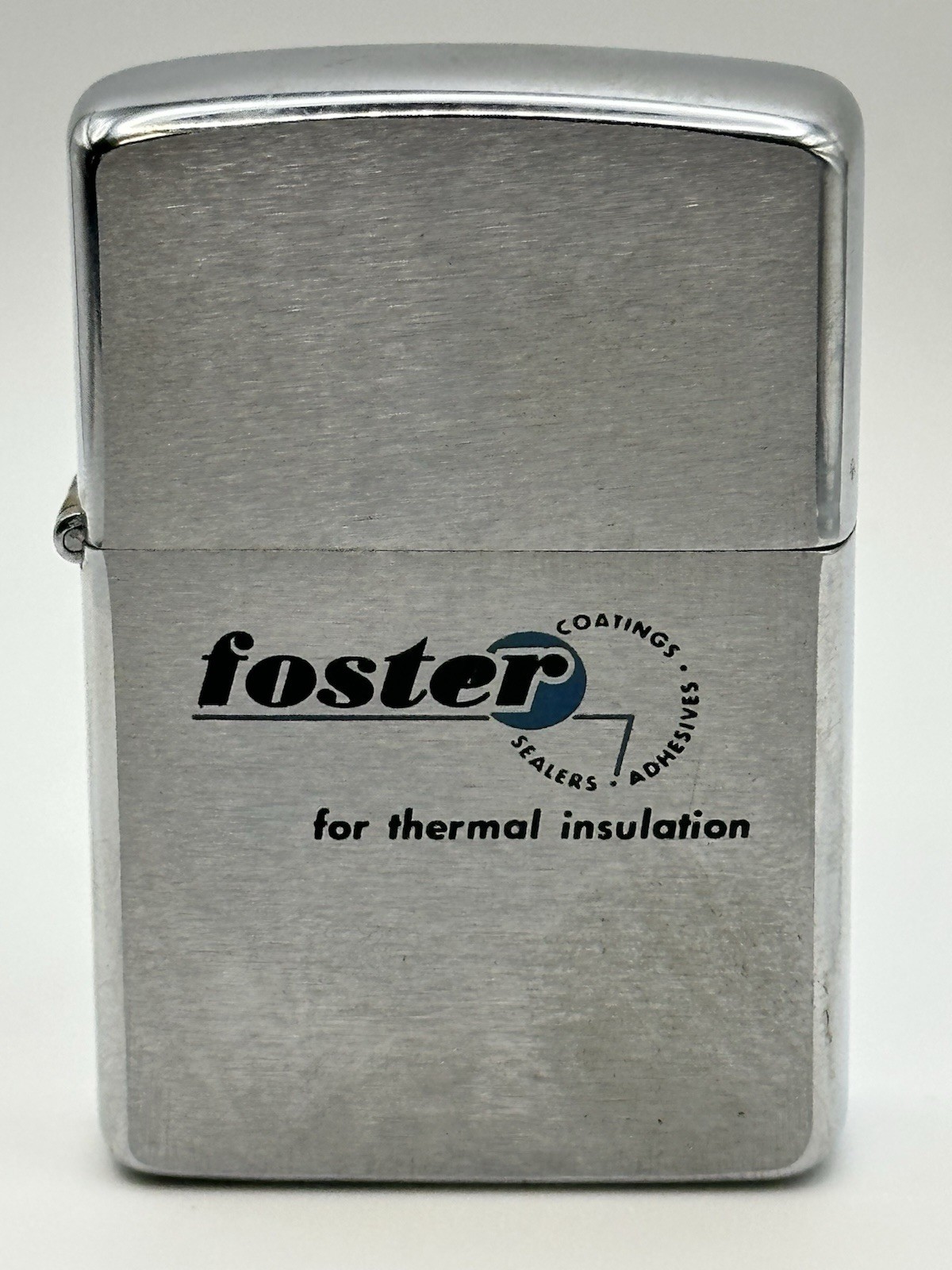 Vintage 1958 Foster Insulation Advertising Chrome Zippo Lighter NEW