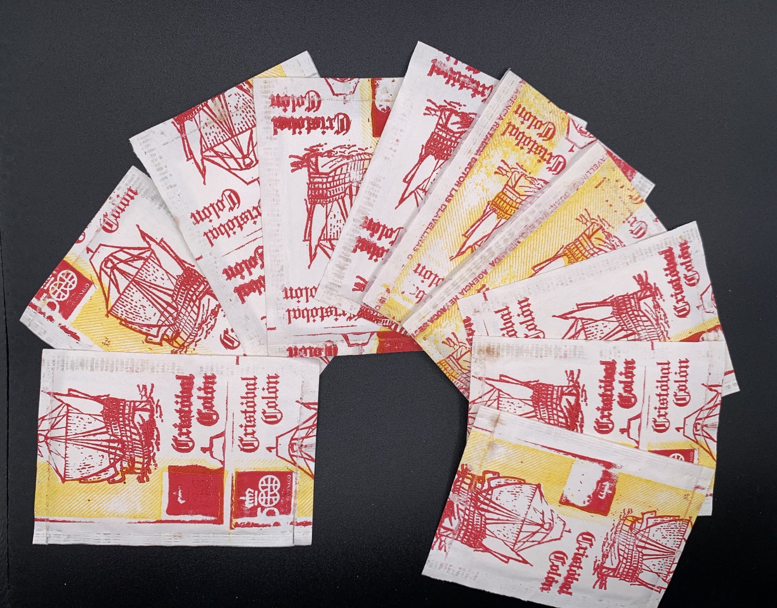 VENEZUELA 1980s CHRISTOPHER COLUMBUS STICKERS REYAUCA PACKS LOT 10 VINTAGE COLON