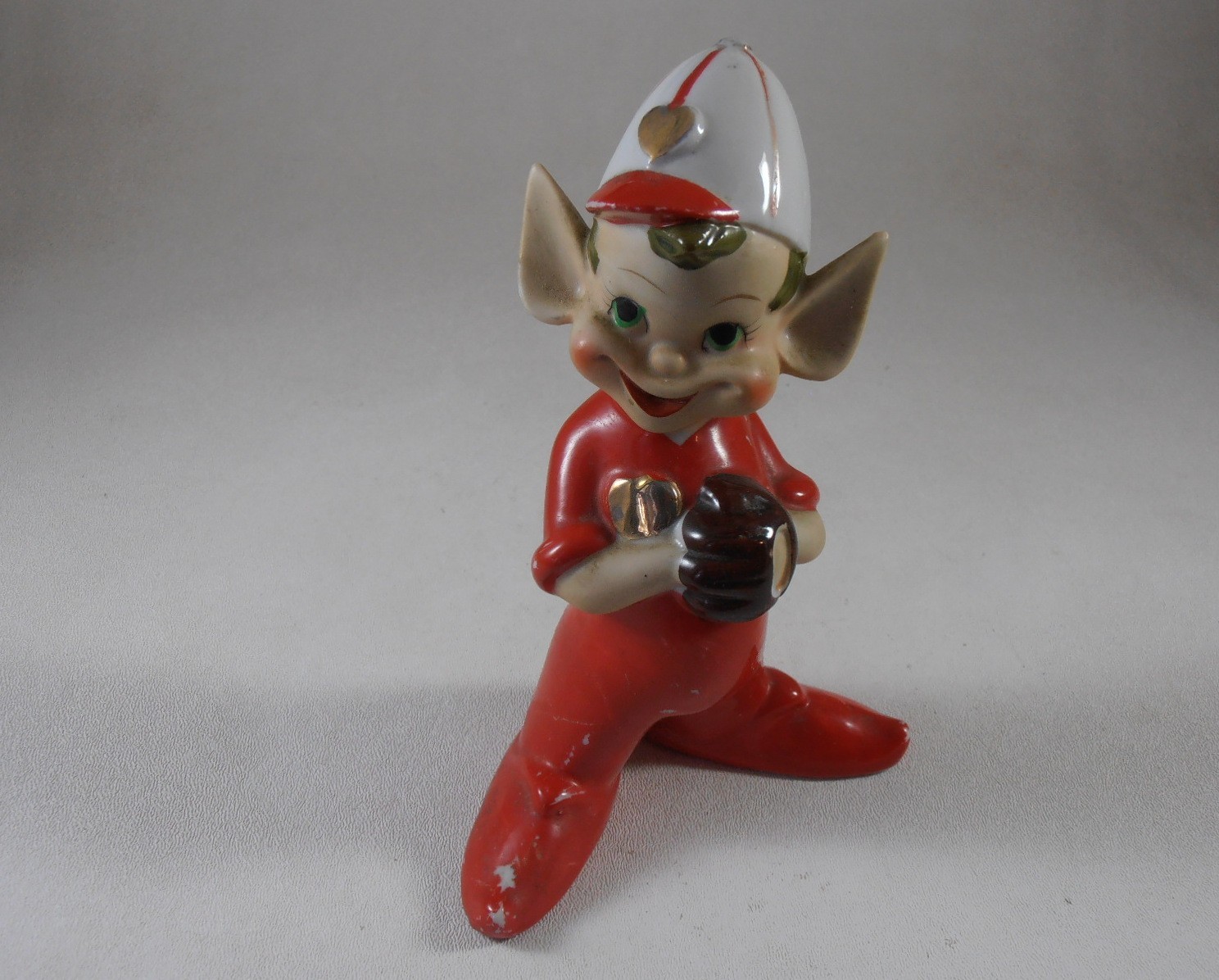 Vintage 1950s Thames Elf Pixie Baseball Player Made in Japan MCM Figurine