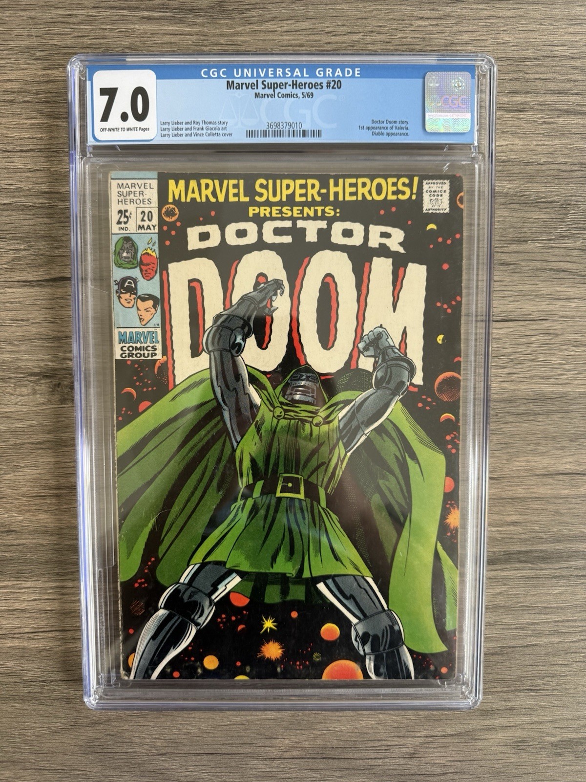 Marvel Super Heroes #20 CGC 7.0 Silver-Age Dr. Doom Marvel Comics Key