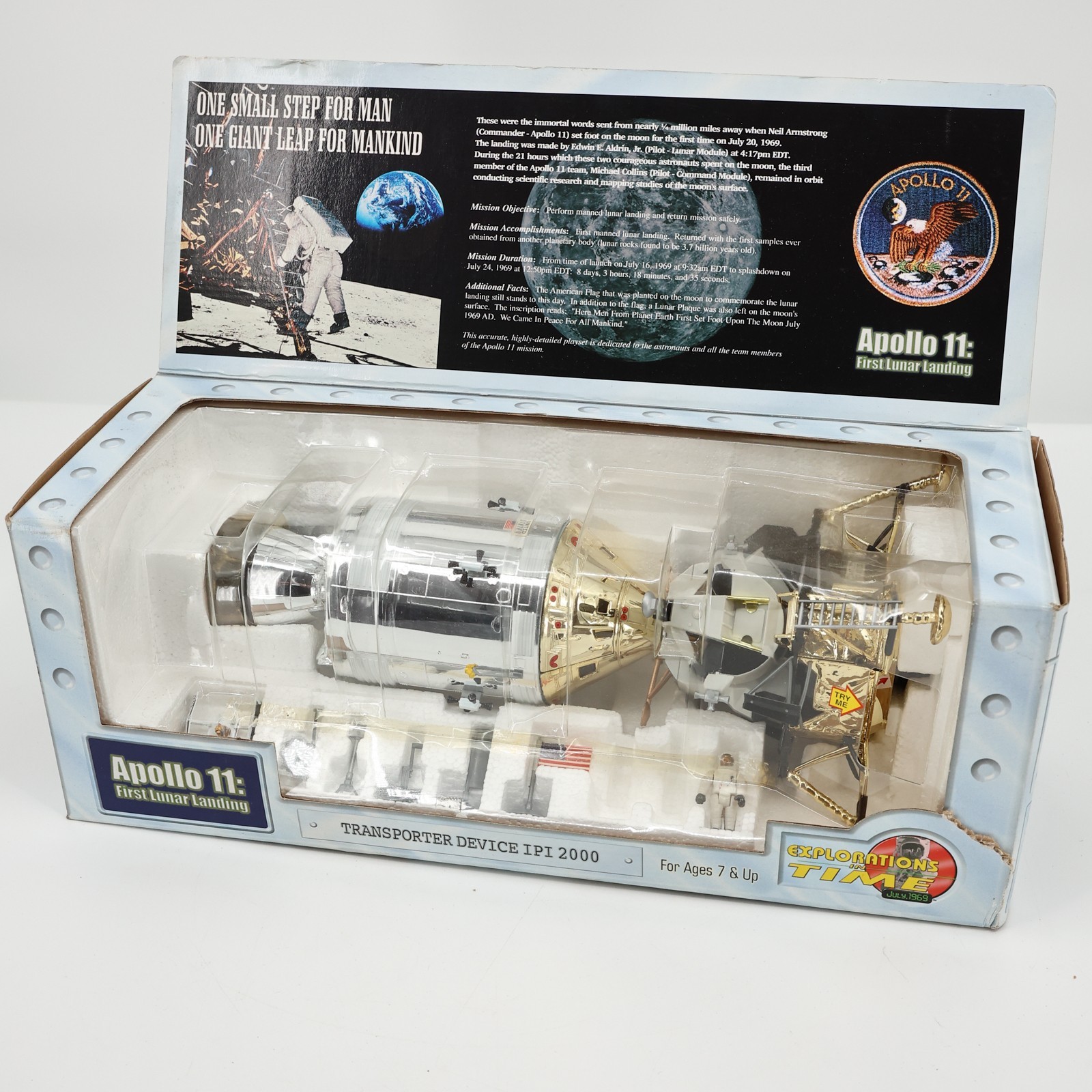 IPI Toys Explorations in Time Apollo 11 First Lunar Landing Playset EI7901 IPI Toys Explorations in Time Apollo 11 First Lunar Landing Playset EI7901
