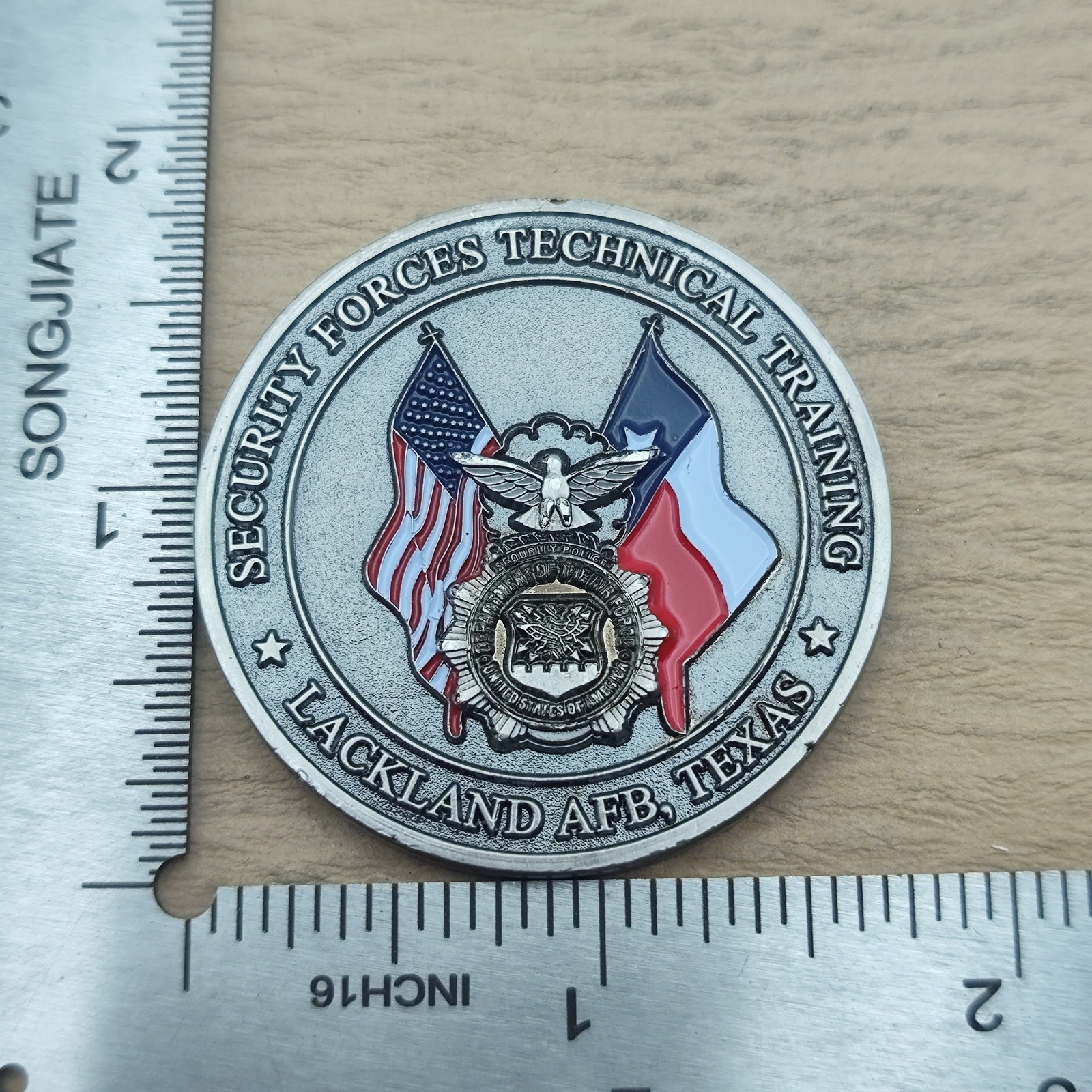 USAF Security Forces Technical Training Lackland Afb,Texas Challenge Coin