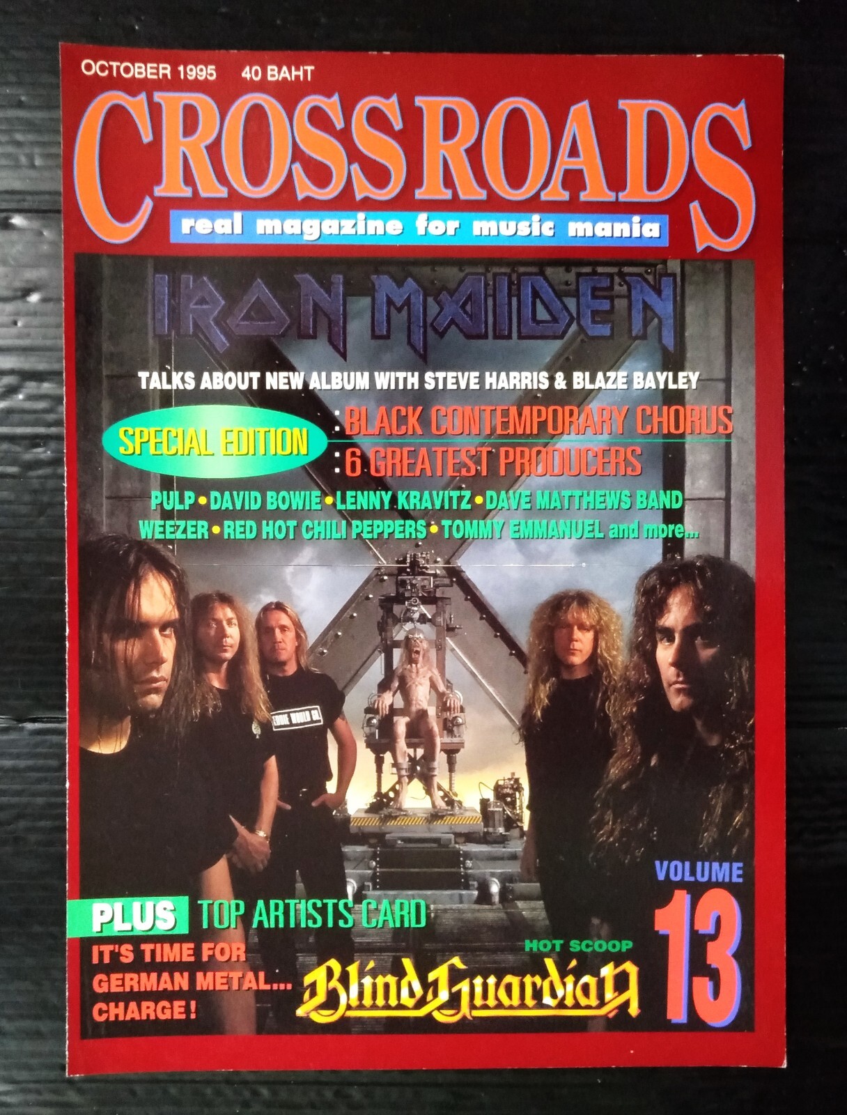 Iron Maiden Ozzy Osbourne VINTAGE THAILAND ONLY 1 COVER COLOR PAGE MEGA RARE