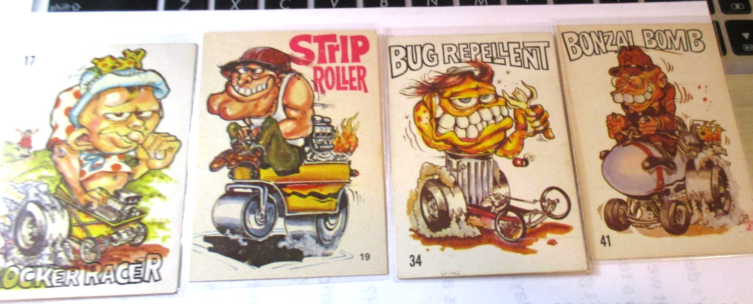 1970\'s DUNRUSS, ODD RODS CARDS STICKERS LOT #2 of (4) VINTAGE # 17-#19-#34-#41 1970\'s DUNRUSS, ODD RODS CARDS STICKERS LOT #2 of (4) VINTAGE # 17-#19-#34-#41
