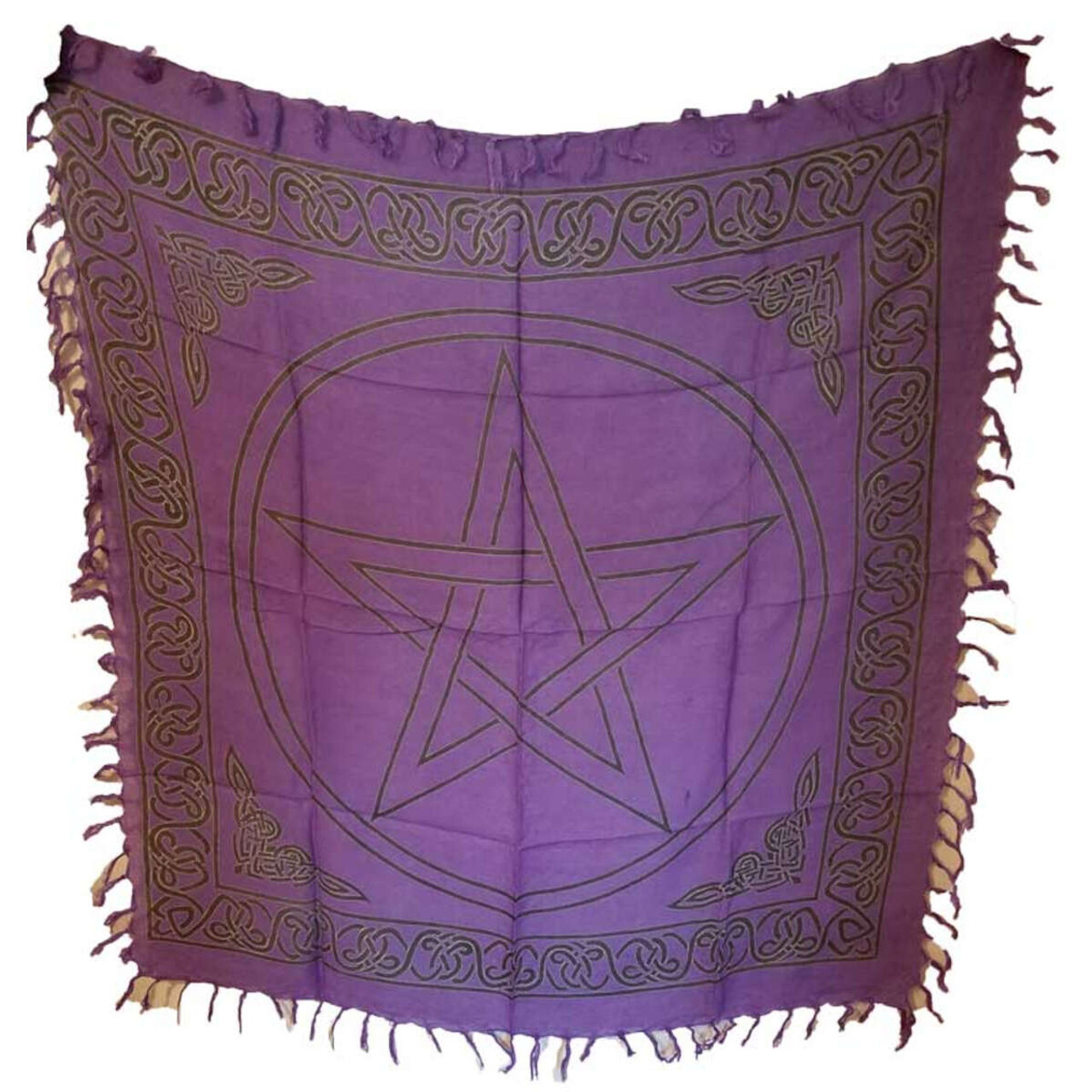 Purple Pentacle Altar Cloth: 18\ Purple Pentacle Altar Cloth: 18\