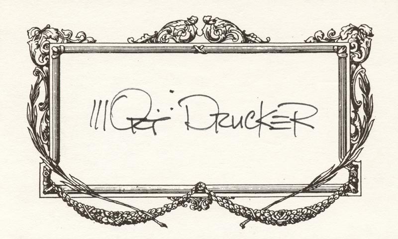 MORT DRUCKER - AUTOGRAPH
