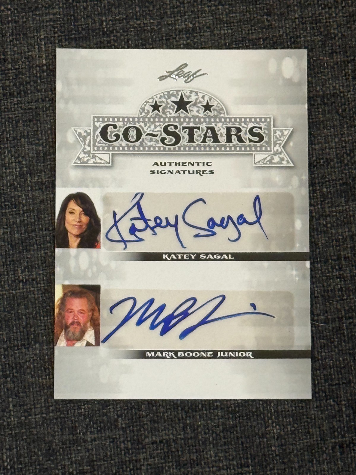 2013 Leaf Pop Century Autograph Auto Co Stars Katey Sagal Mark Boone Junior