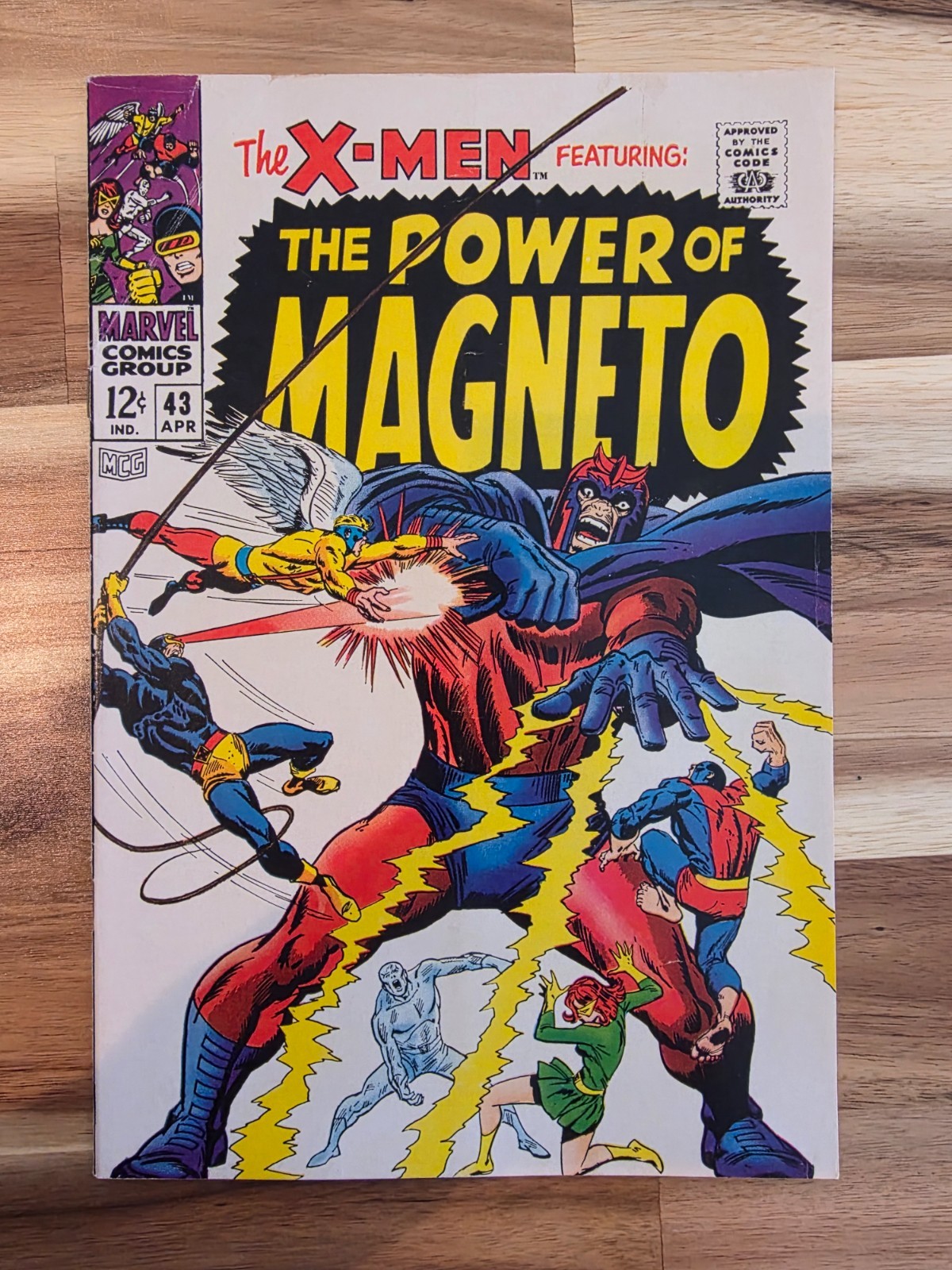 Marvel X-Men #43 1968 The Power of Magneto John Buscema Silver Age (VG/FN)