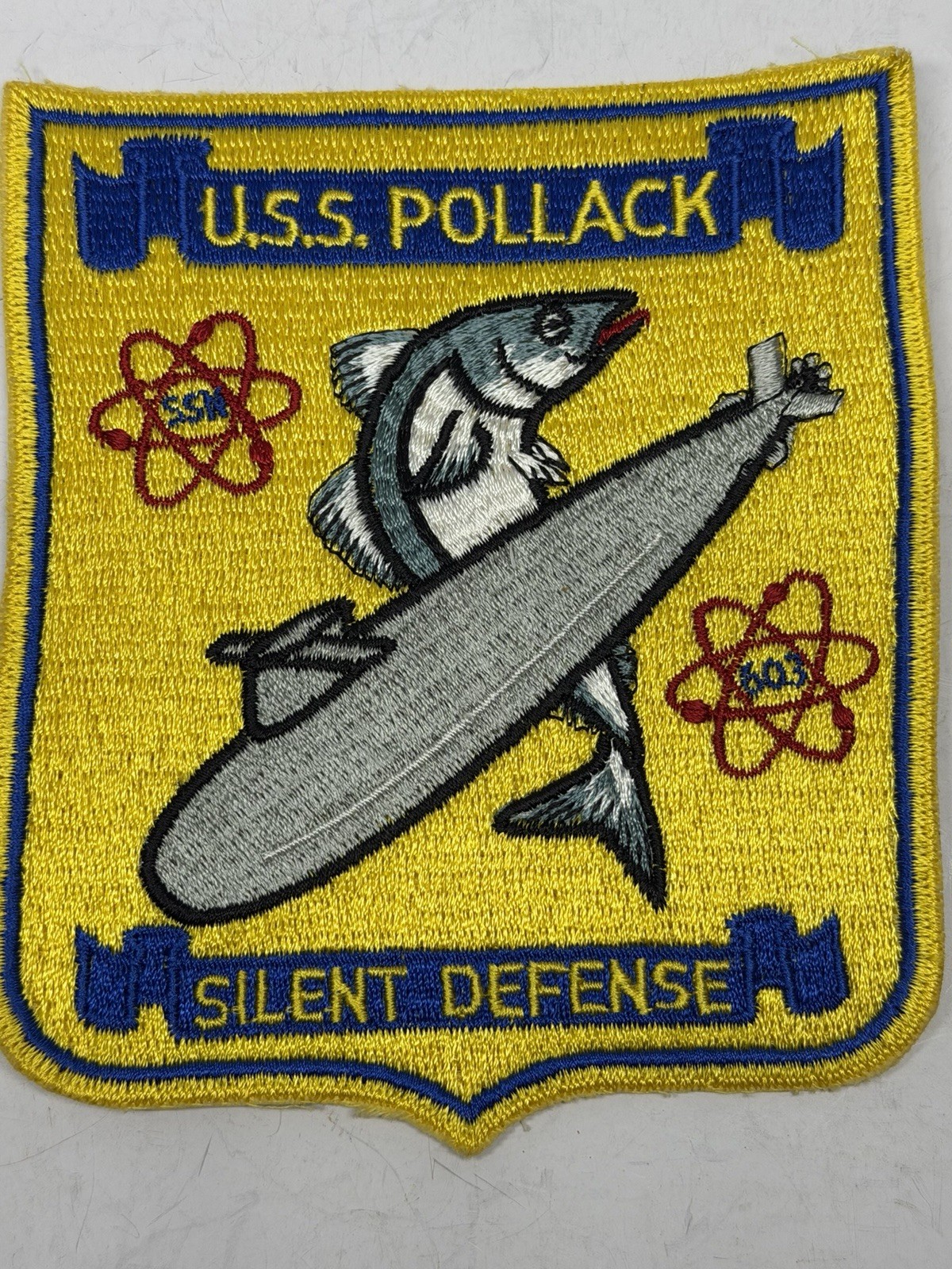 vintage Vietnam Era uSSPollack SSN 603 Patch 