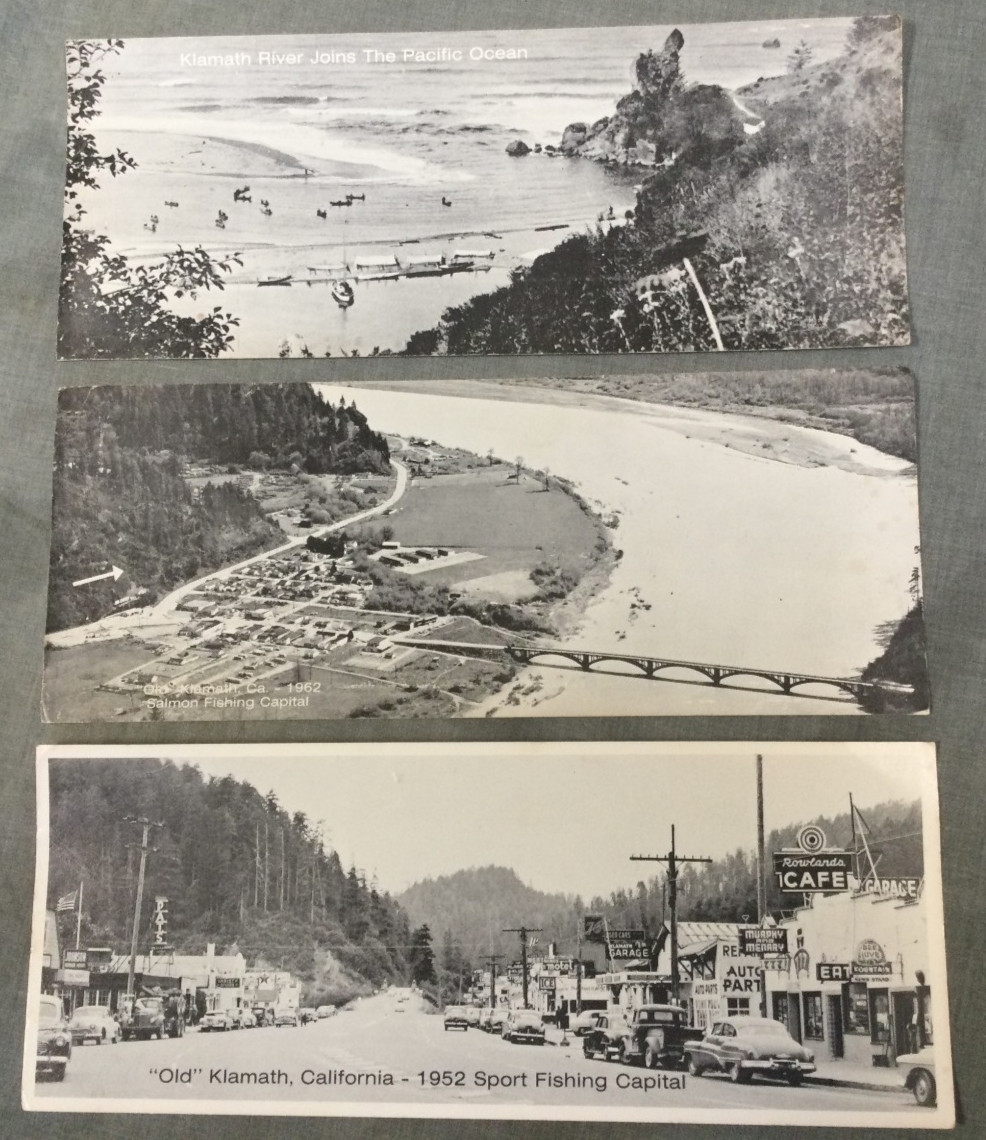 Vintage Postcard Old Klamath 1952 Before Being Destroyed By Flood - 1929 Fishing Vintage Postcard Old Klamath 1952 Before Being Destroyed By Flood - 1929 Fishing