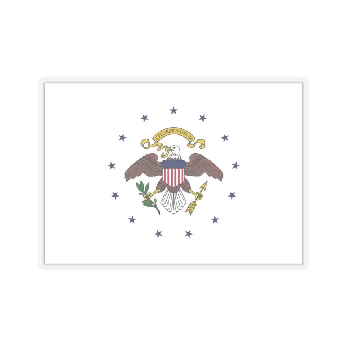 Flag Vice President 1948-1975 (United States) STICKER Vinyl Kiss-Cut Decal