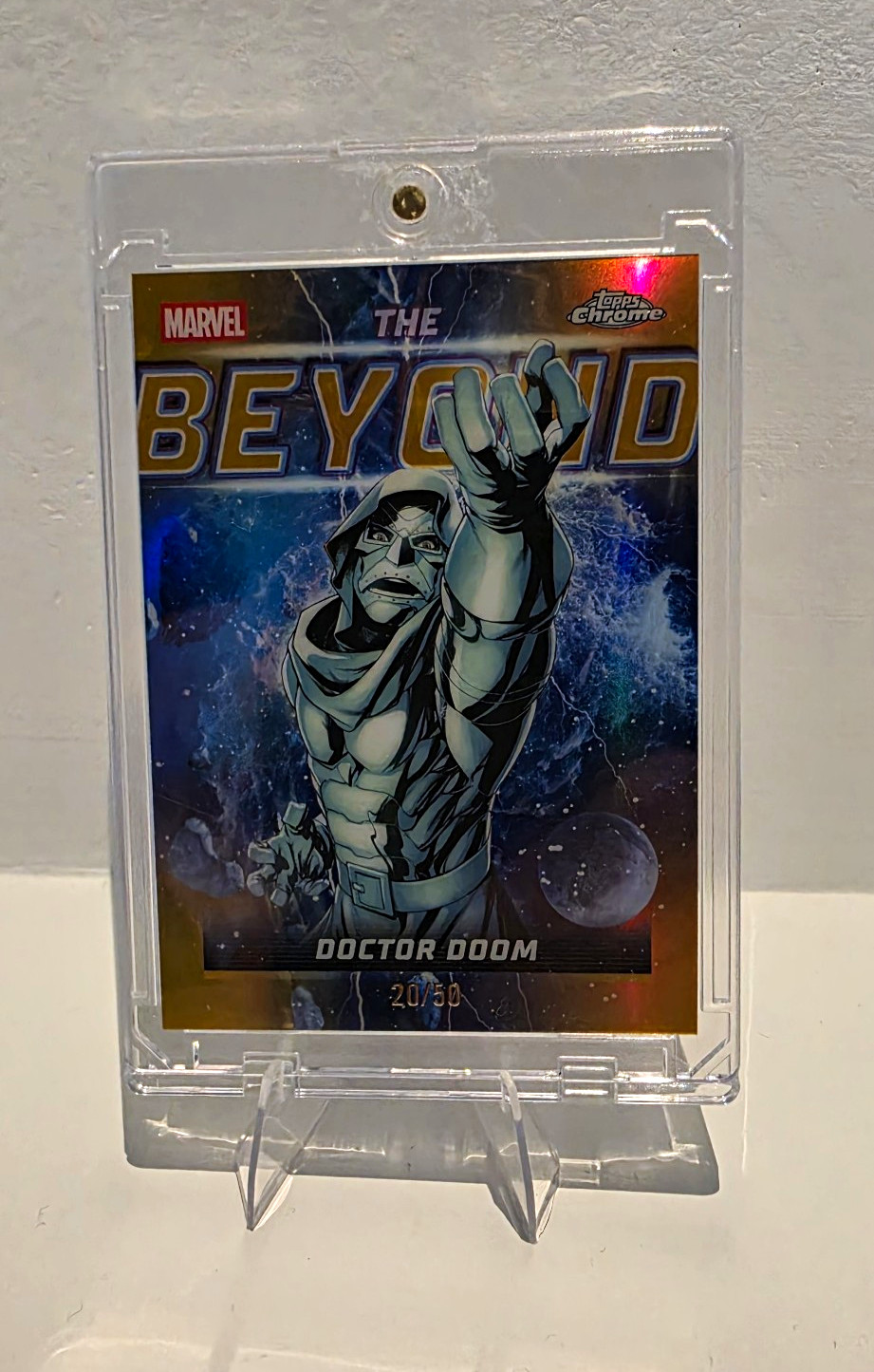 Topps 2026 Chrome Marvel Doctor Doom The Beyond TB-12 Serial Numbered 20/50 Topps 2026 Chrome Marvel Doctor Doom The Beyond TB-12 Serial Numbered 20/50