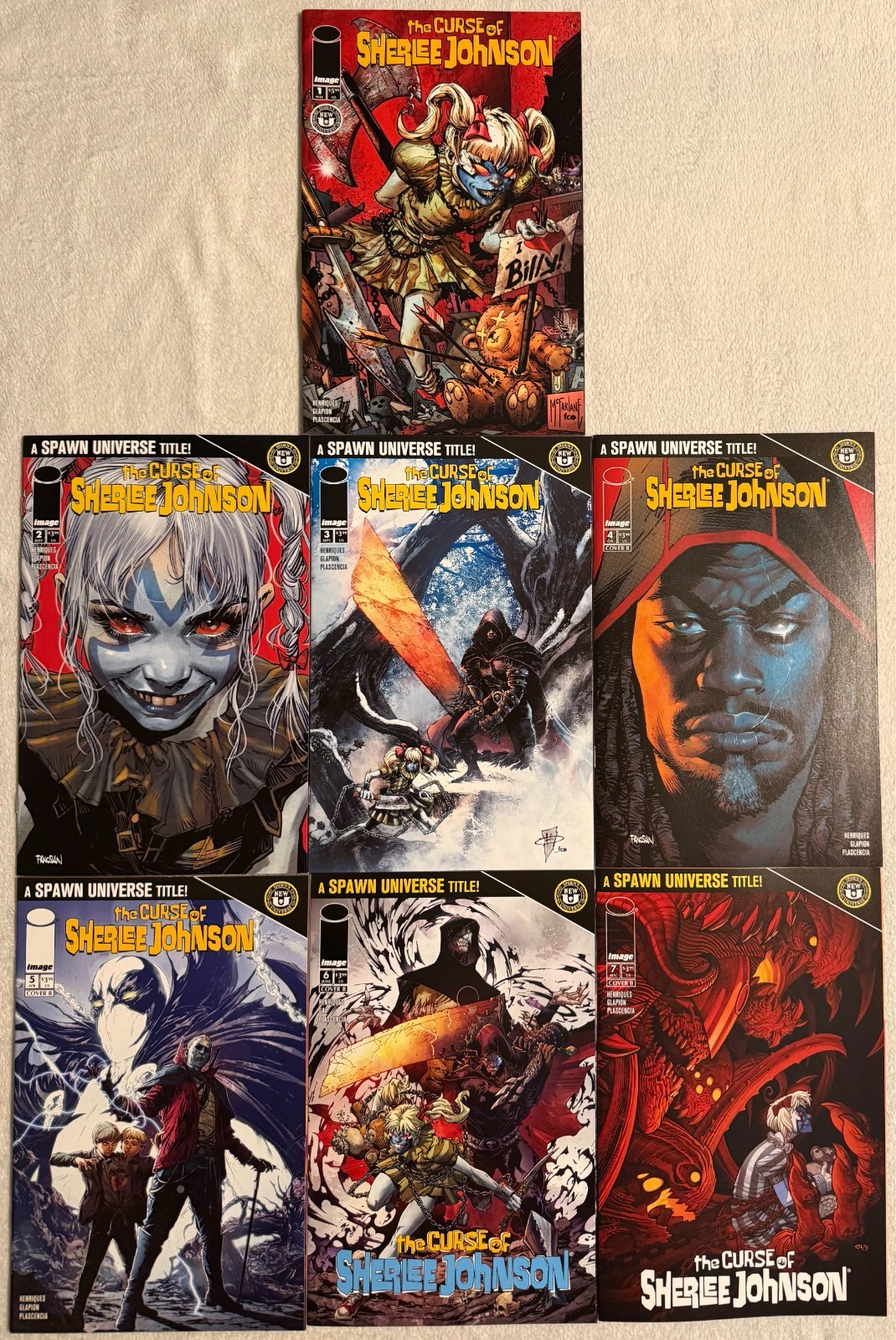 Curse of Sherlee Johnson #1-7B Billy Kincaid Spawn Universe Bagged & Boarded Curse of Sherlee Johnson #1-7B Billy Kincaid Spawn Universe Bagged & Boarded