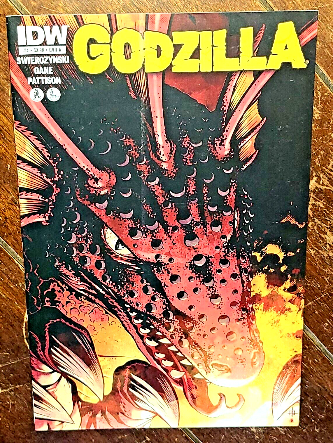 Godzilla #4A by Duane Swierczynski & Simon Gane, (2012, IDW): 