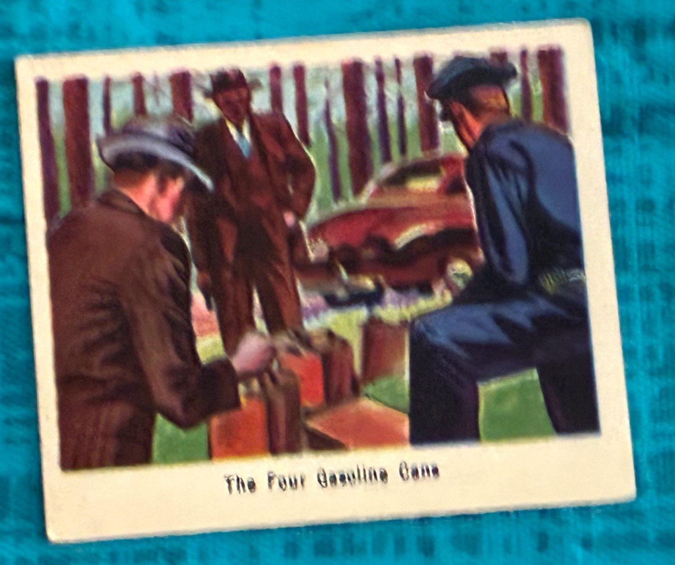 RARE 1949 Bowman America Salutes The FBI # 26 The Four Gasoline Cans EX+/NM RARE 1949 Bowman America Salutes The FBI # 26 The Four Gasoline Cans EX+/NM